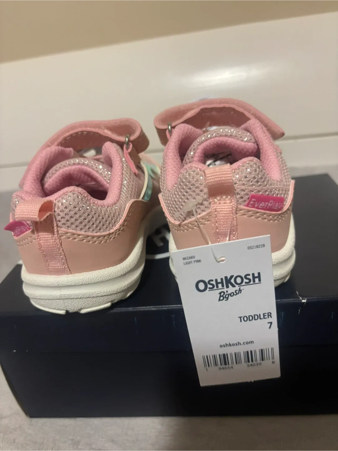 New OshKosh B'gosh Wizard Light Pink Toddler Shoes - Size 7 thumbnail