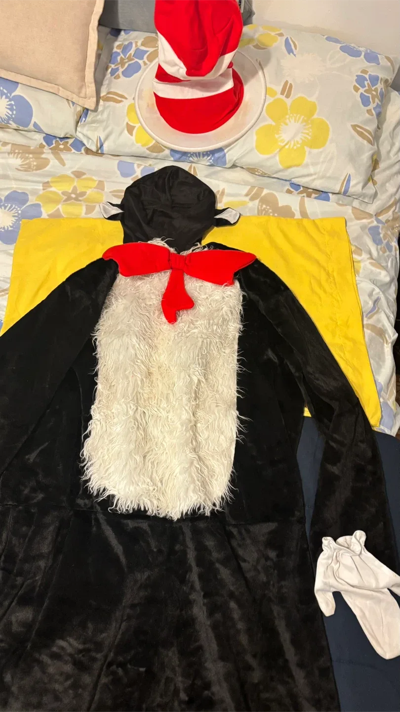 Cat in the Hat Costume - Adult Size thumbnail
