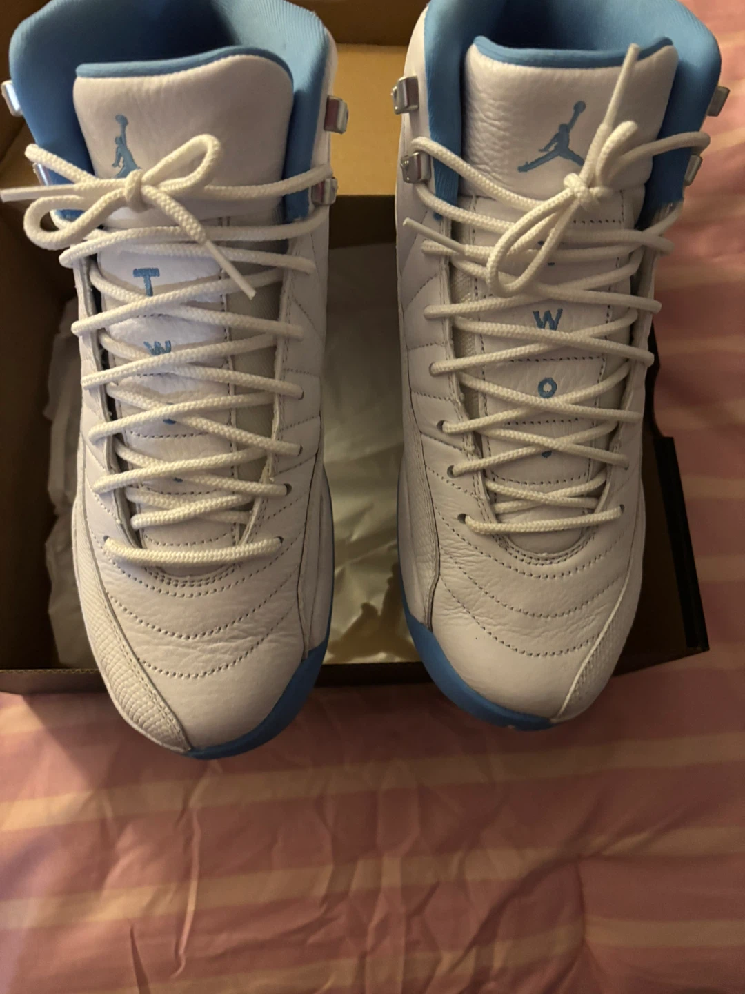 Air Jordan 12 Retro UNC White/University Blue