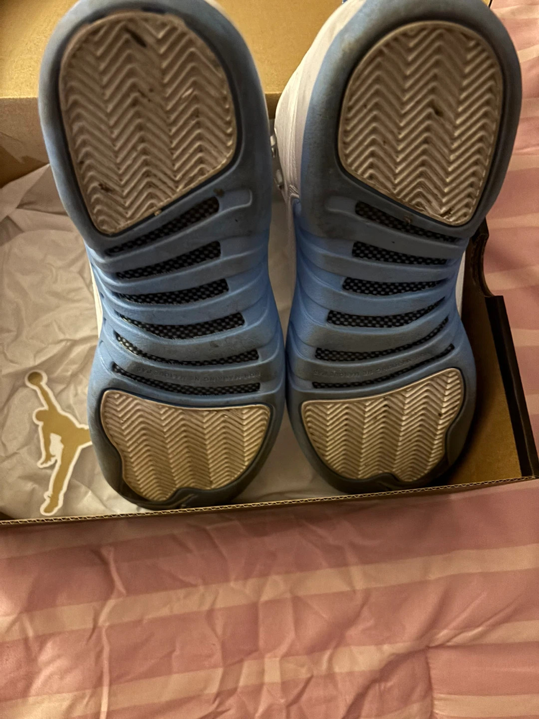 Air Jordan 12 Retro UNC White/University Blue - photo 3