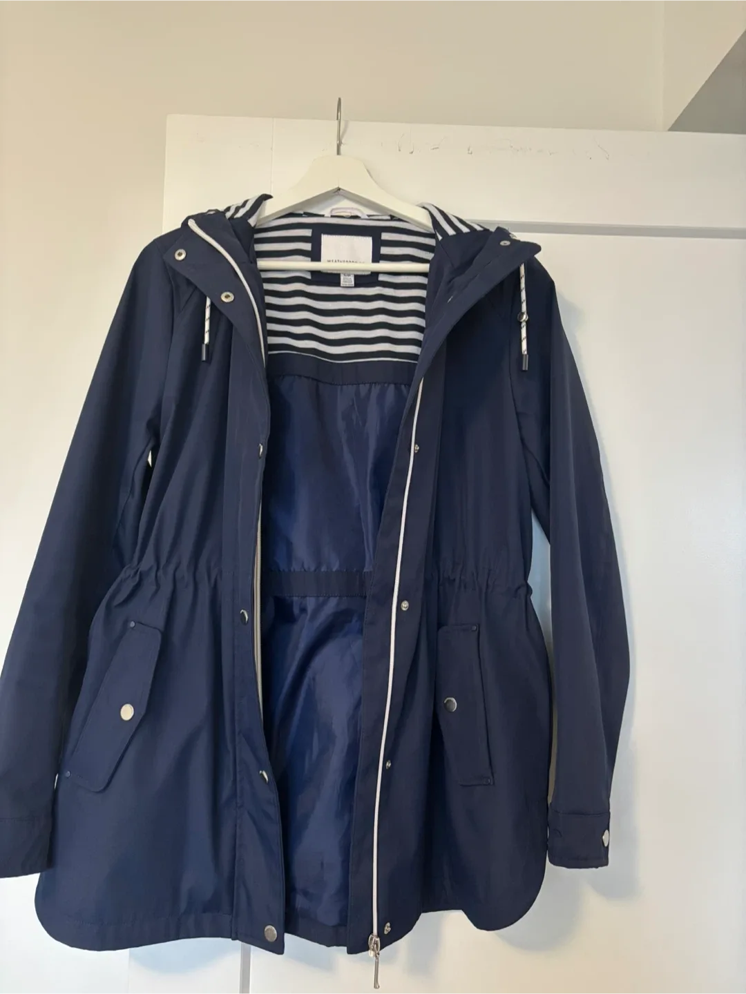 Women’s Weatherproof Navy Hooded Jacket (Size S) image indicator(5)