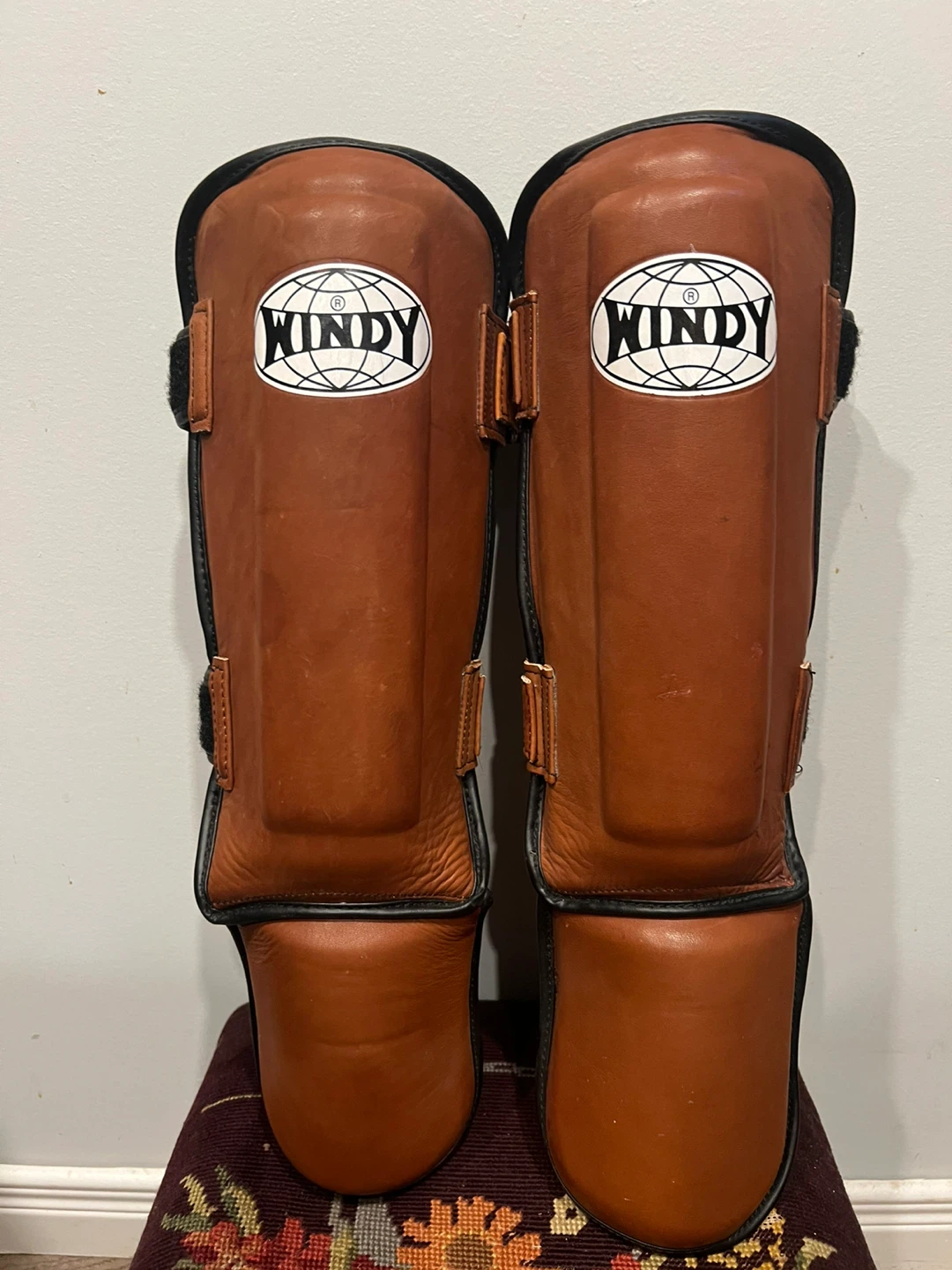 Windy LPL-1 Leather Shin Guards - Size L