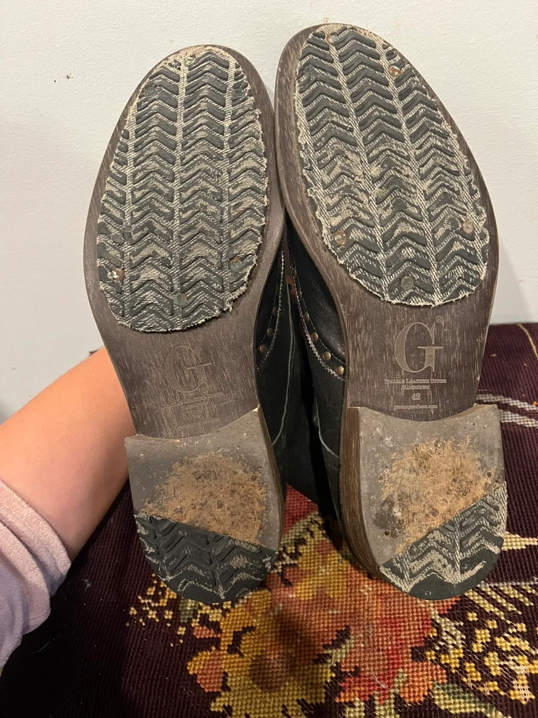 Grotesque Black Leather Wingtip Boots image indicator(6)