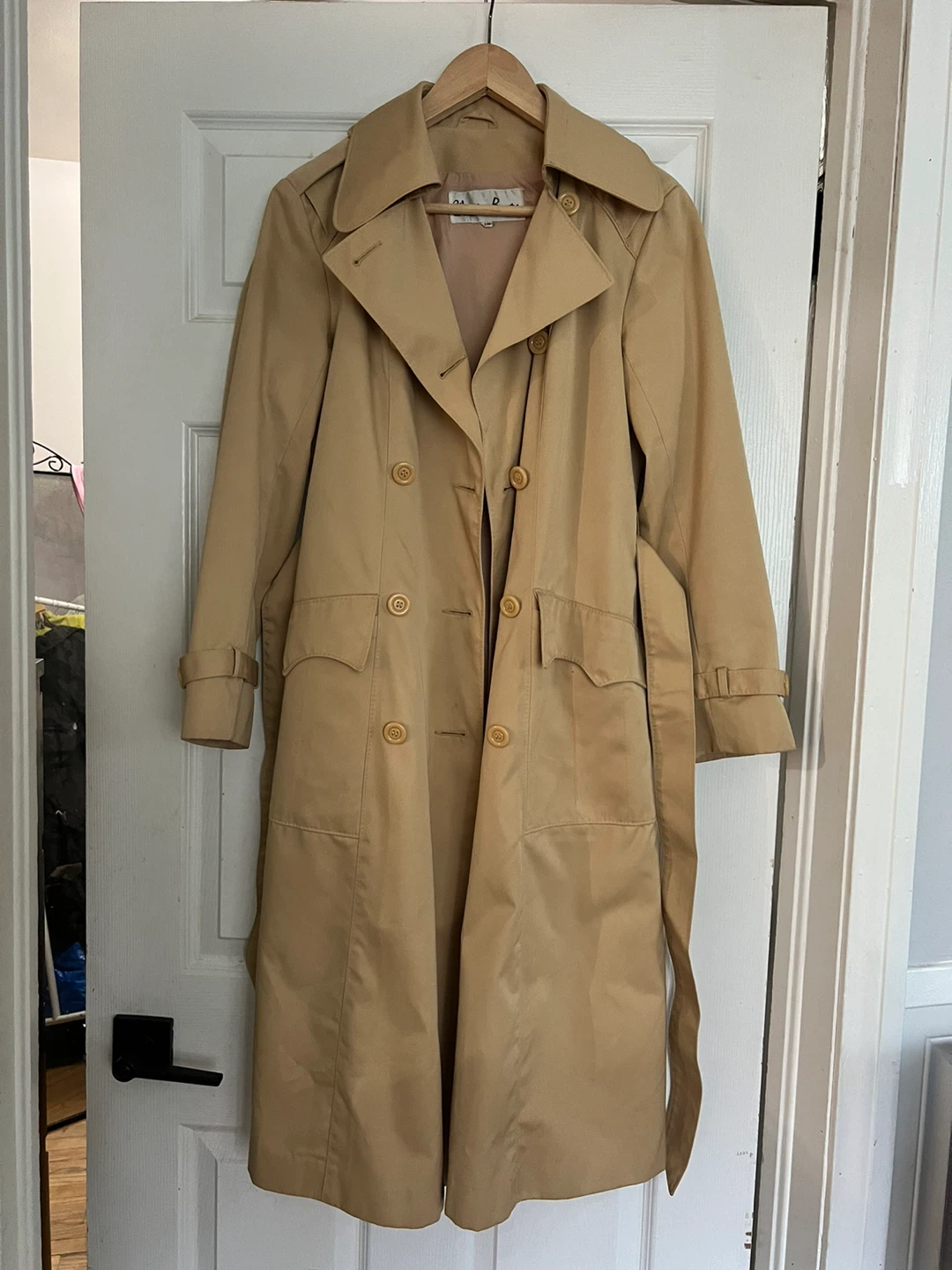 Vintage Tan Trench Coat