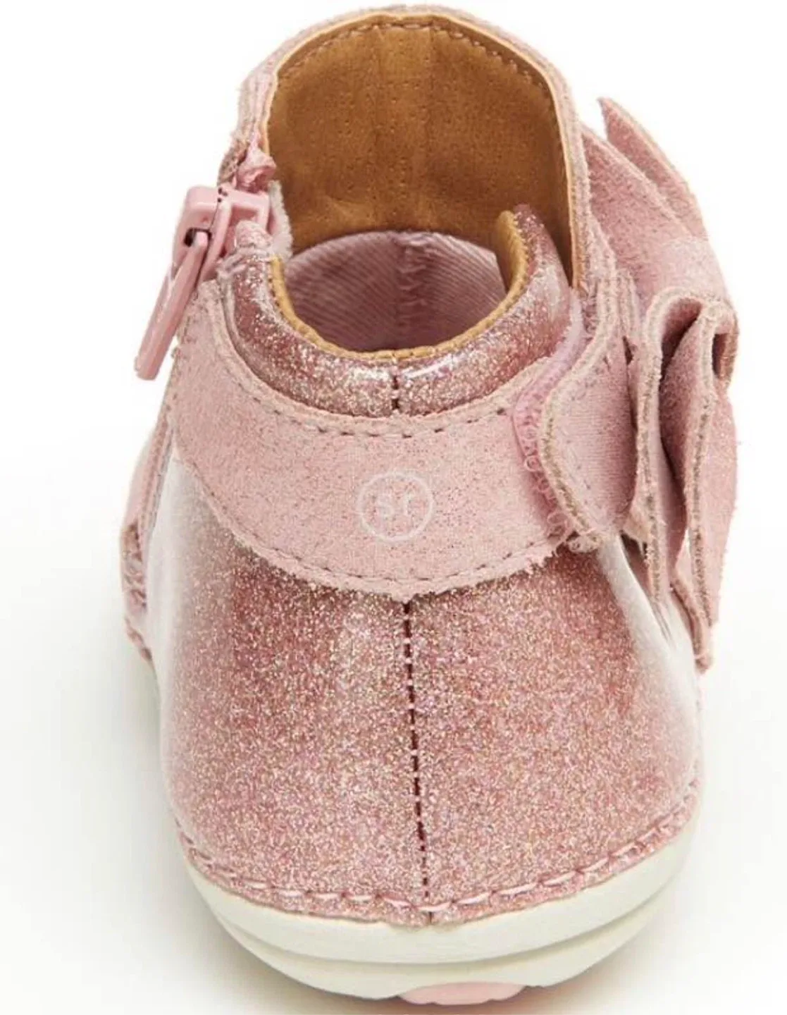 Stride Rite Pink Glitter Baby Boots image indicator(3)