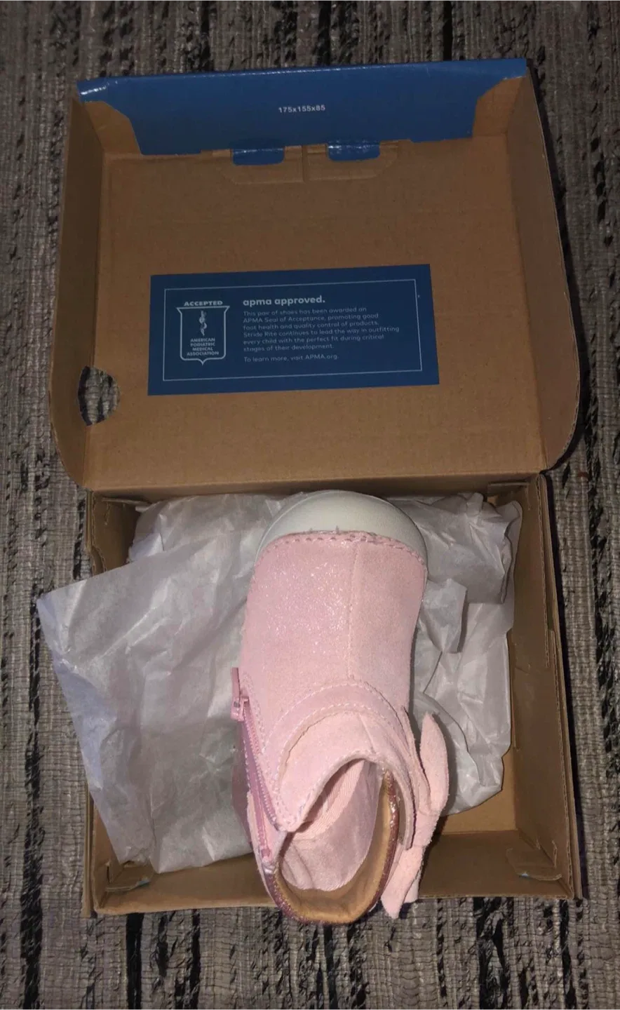 Stride Rite Pink Glitter Baby Boots image indicator(6)