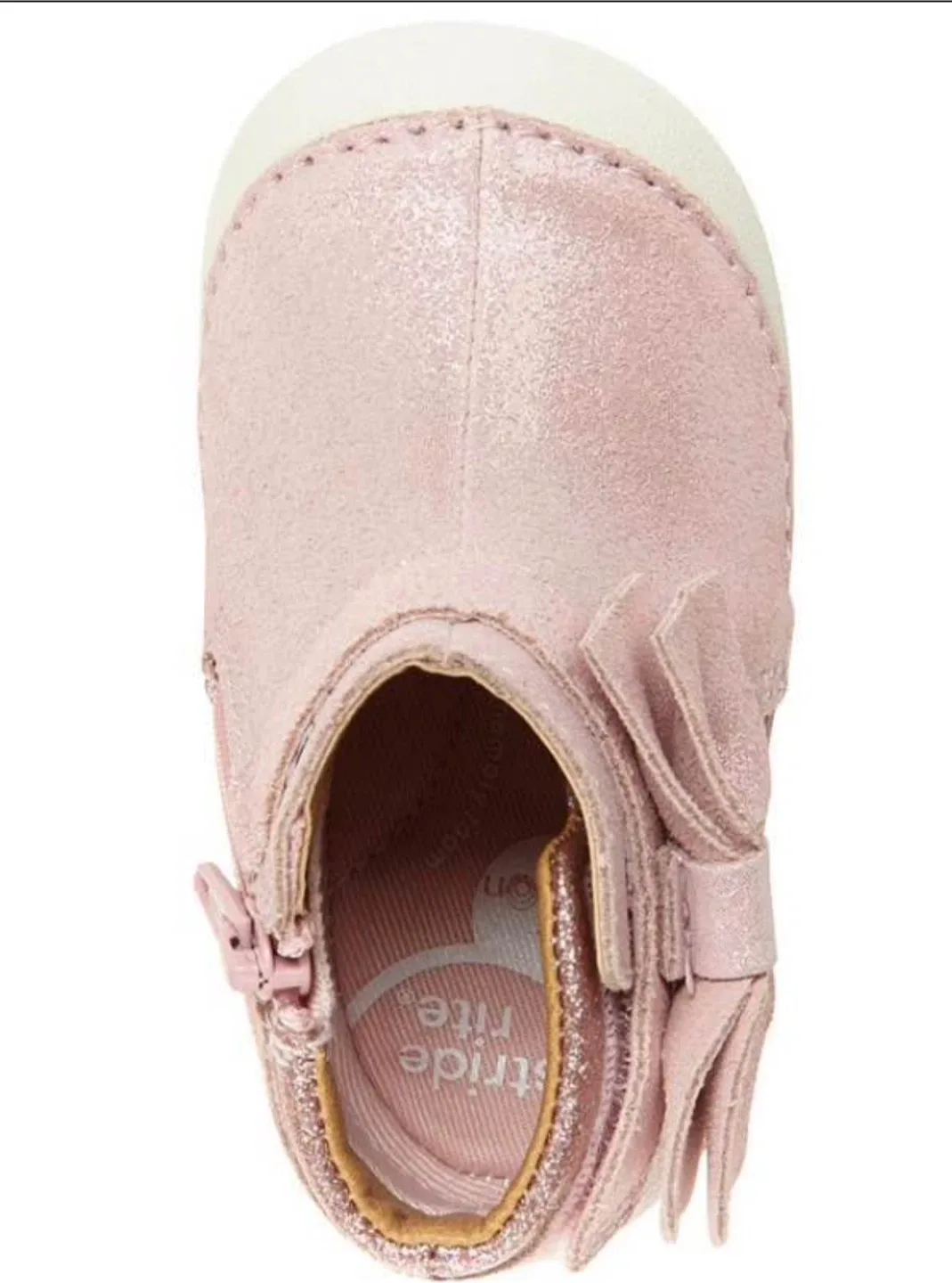 Stride Rite Pink Glitter Baby Boots image indicator(4)