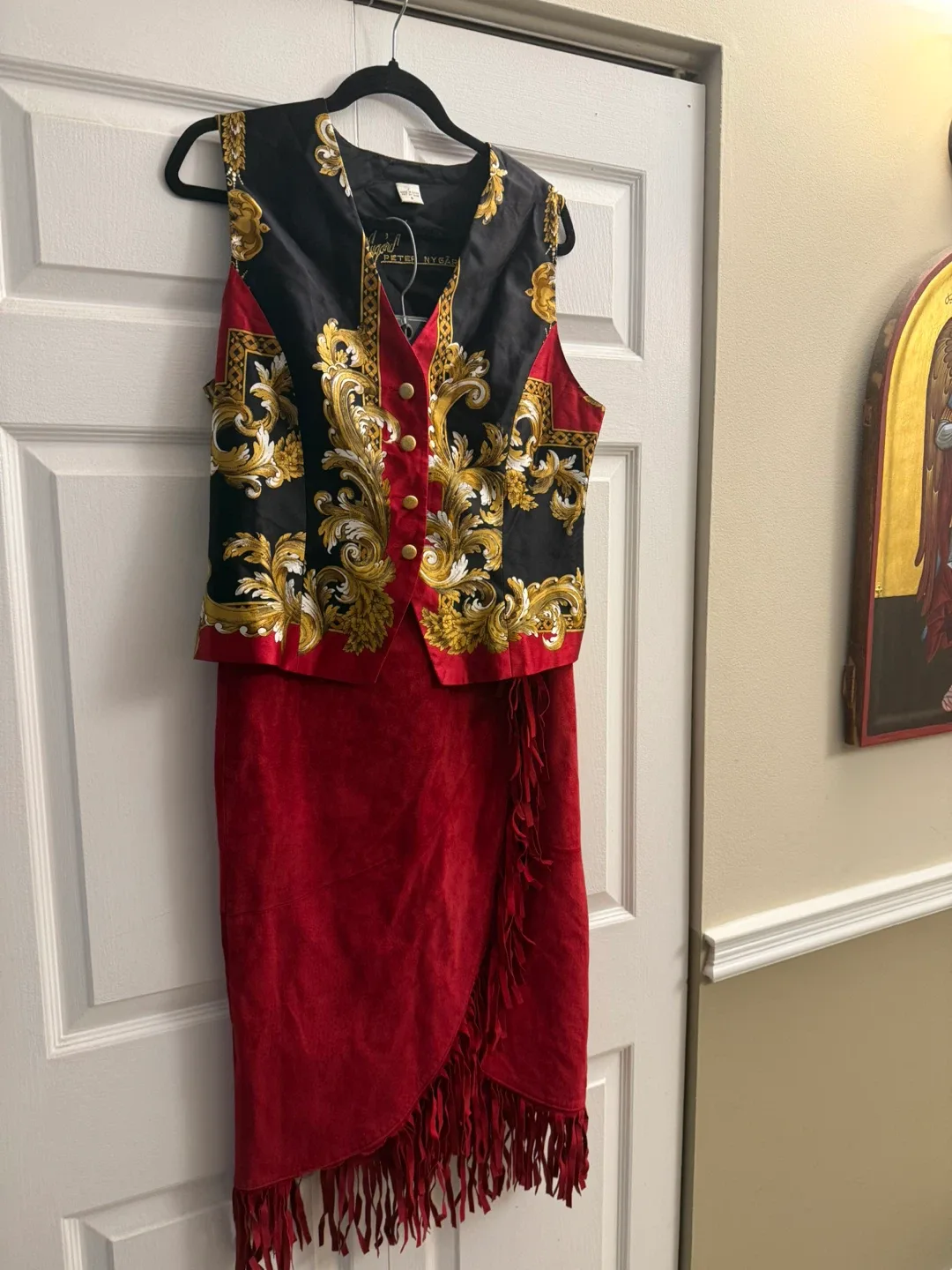 Danier Suede Skirt with Fringe image indicator(4)