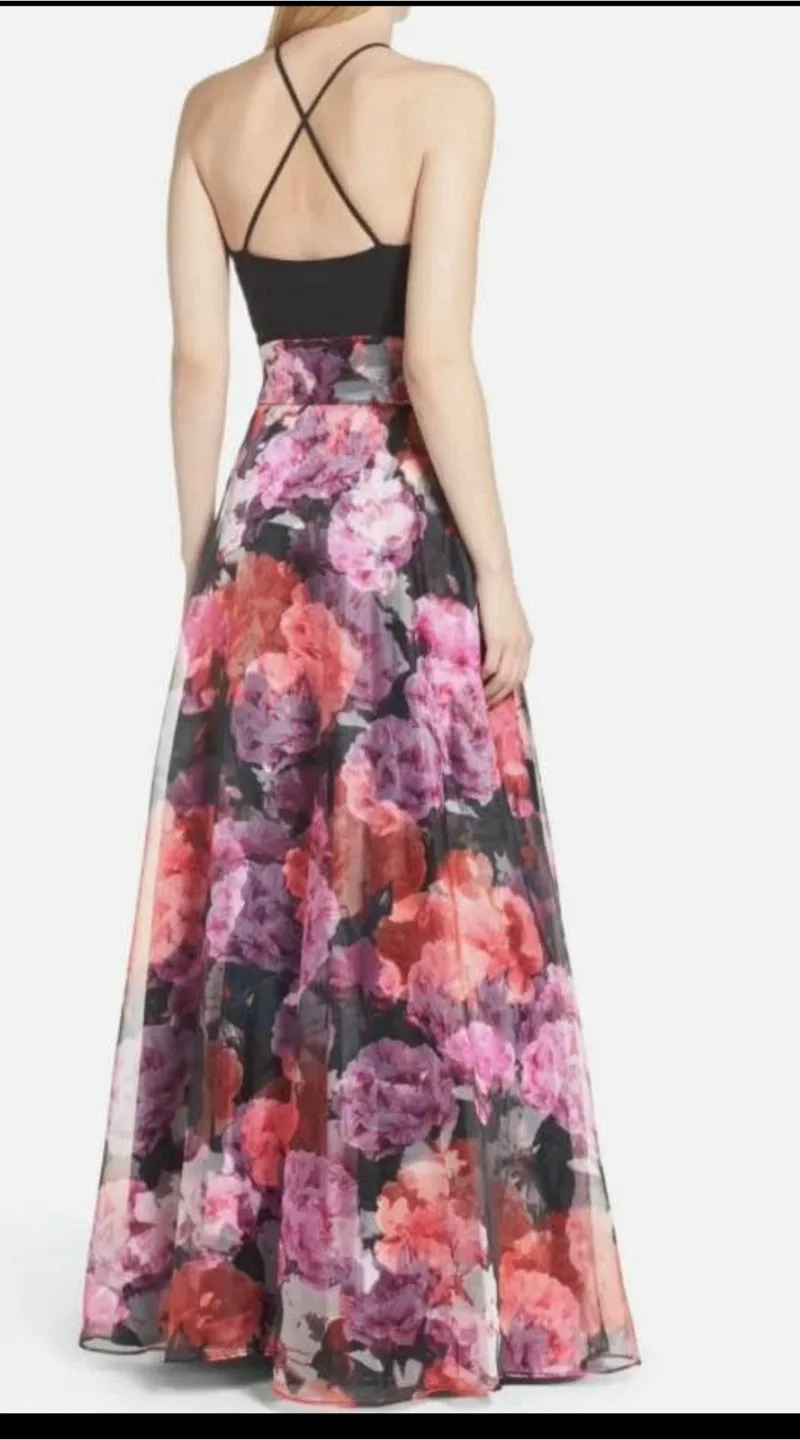 Floral Print Gown