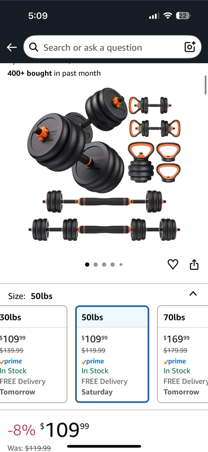 Adjustable Dumbbells set. image indicator(4)