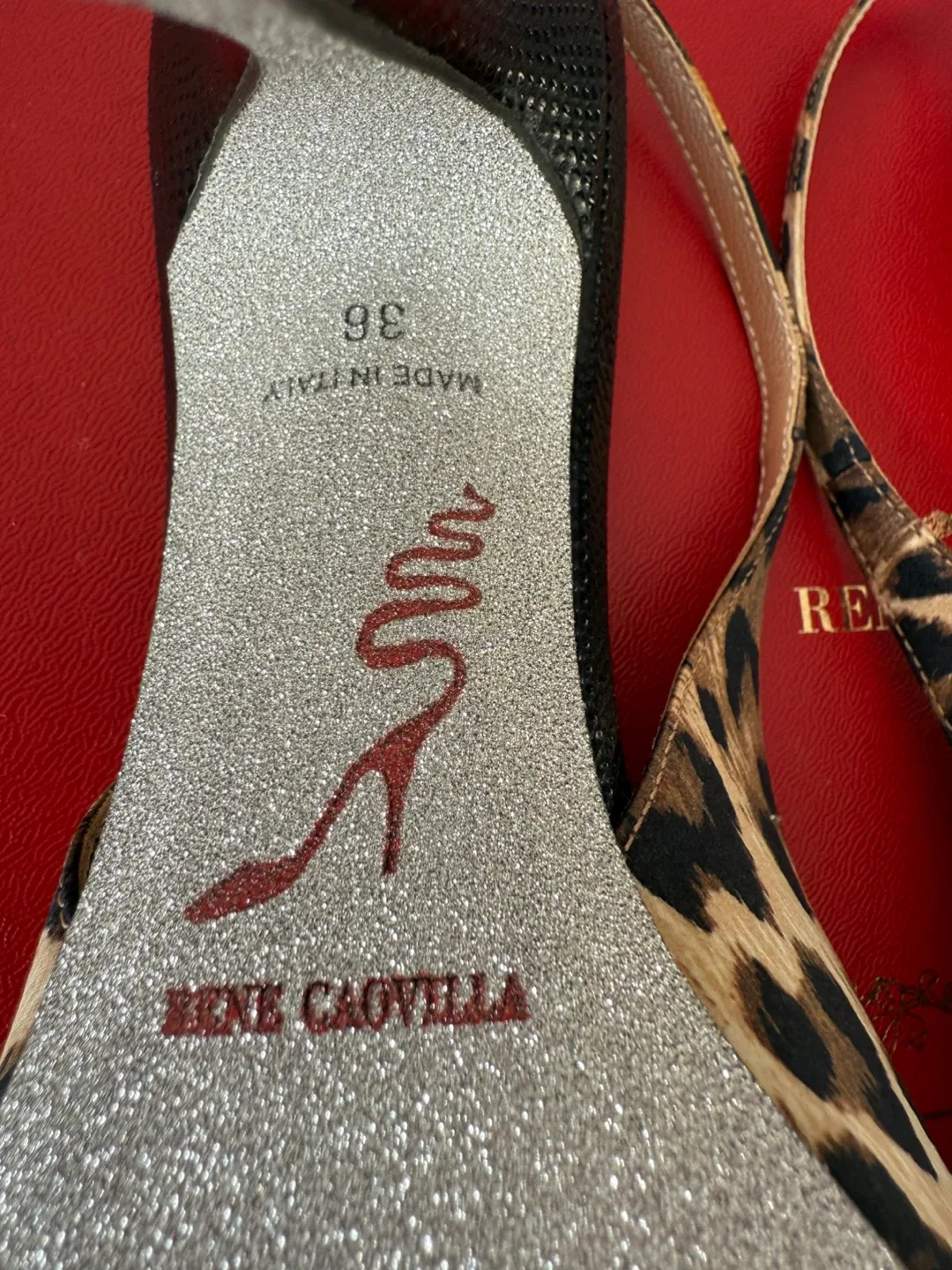 NEW René Caovilla Leopard Heels - Size 36 image indicator(7)