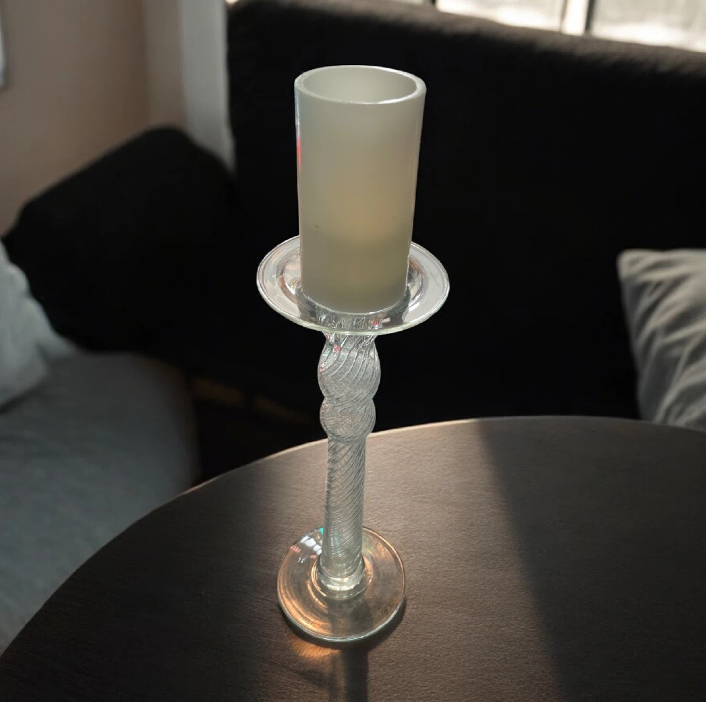 Glass Candle Holder