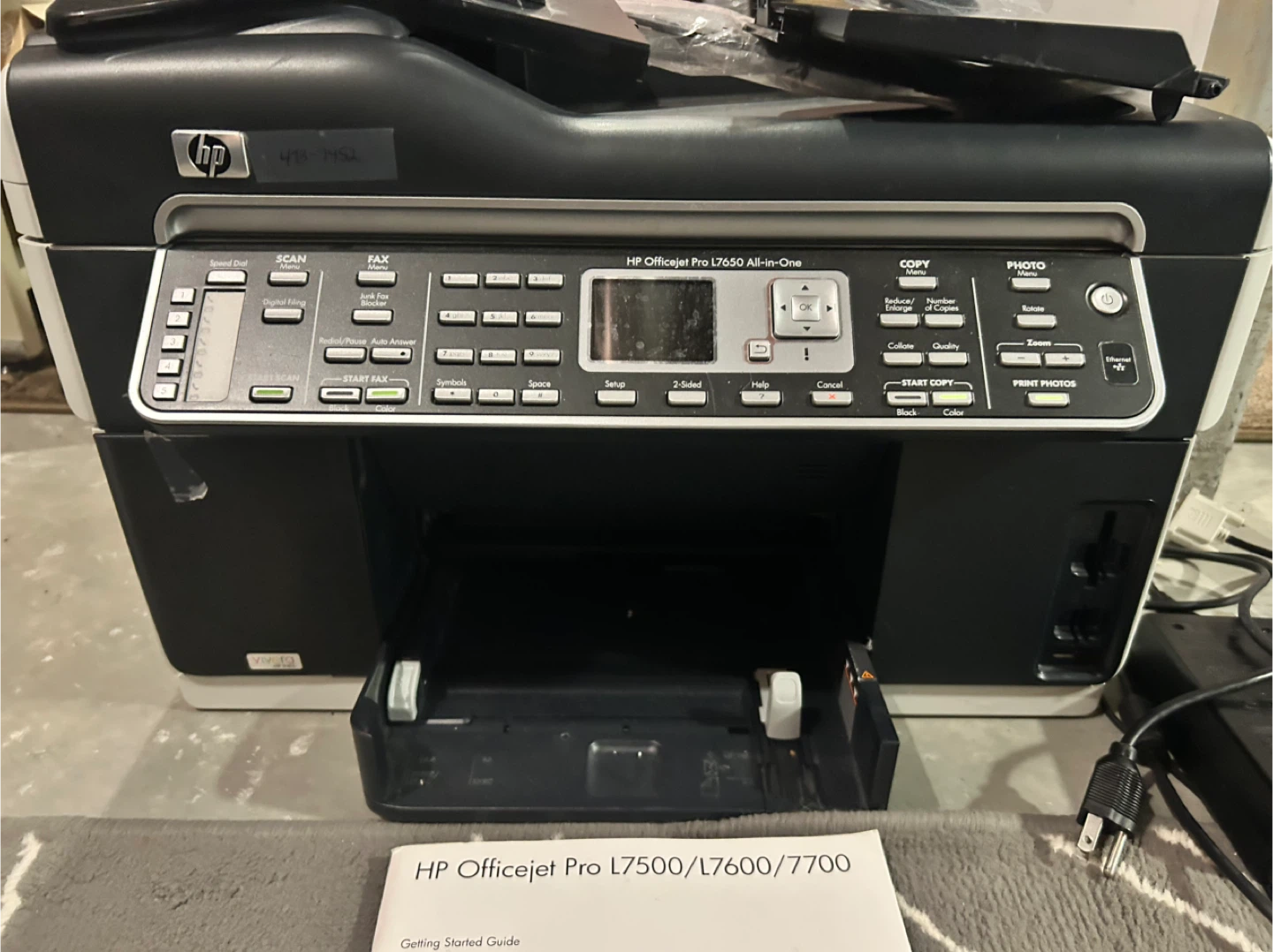 HP Officejet Pro L7650 All-in-One Printer - photo 2