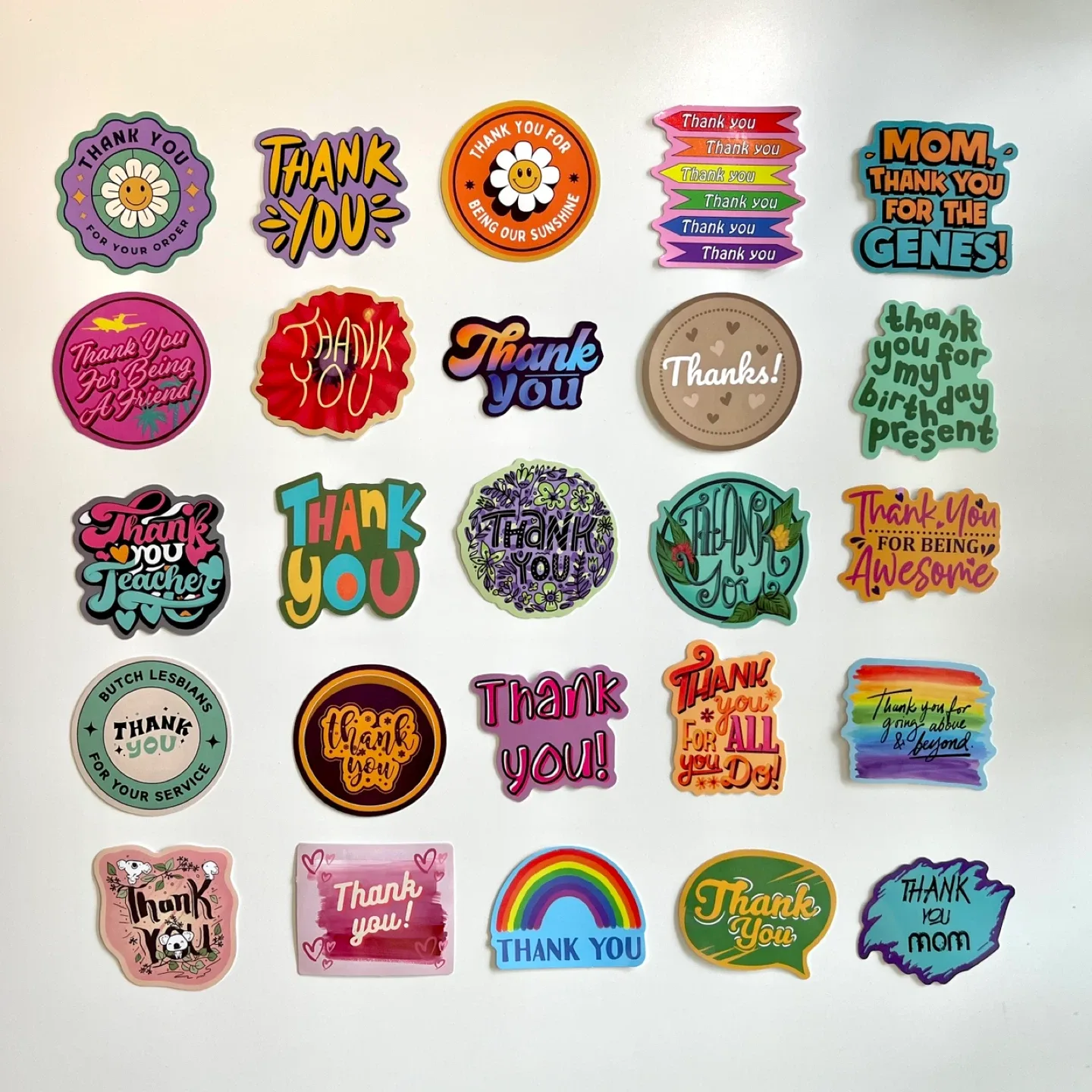 Pack of 53 Various Thank You Stickers image indicator(8)