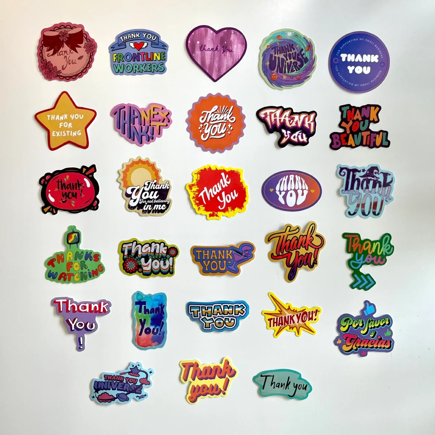 Pack of 53 Various Thank You Stickers image indicator(9)