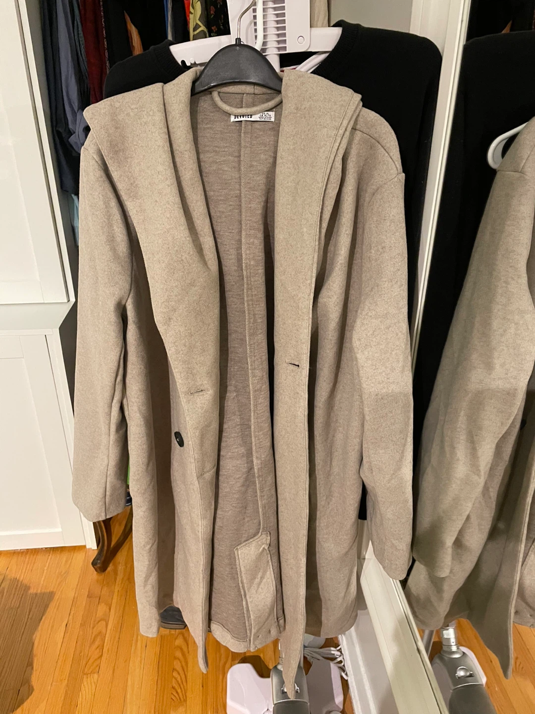 Devoted XL Hooded Coat - Beige