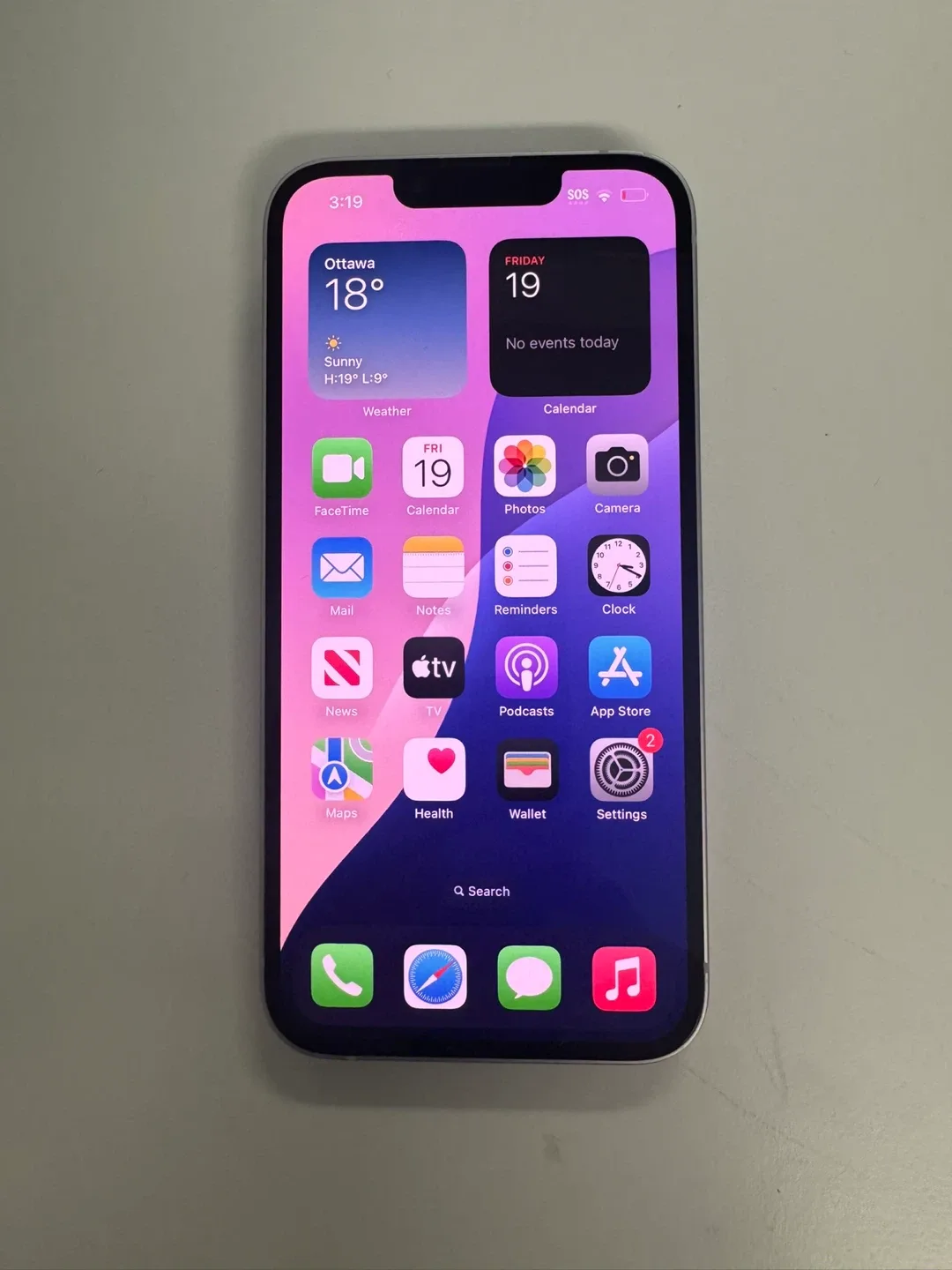 iPhone 14 Purple 128GB 84% - Great Condition thumbnail