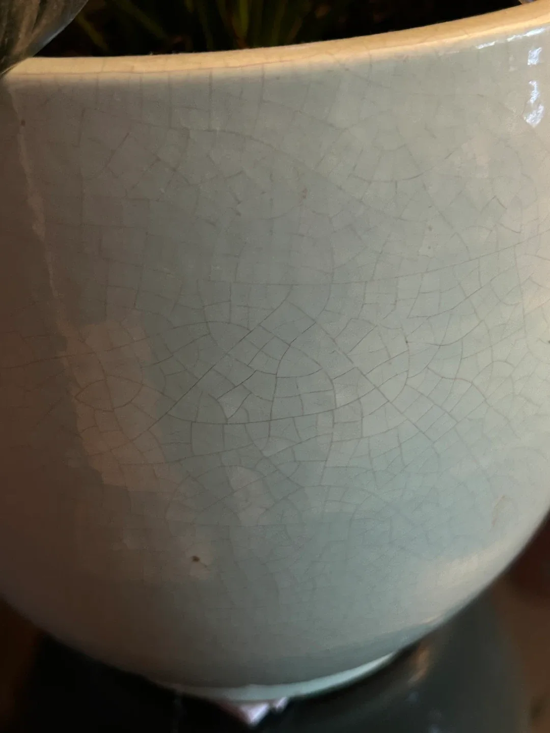 $20 MCM Brutalist big planter plant pot 13 in x 10 in concrete image indicator(8)