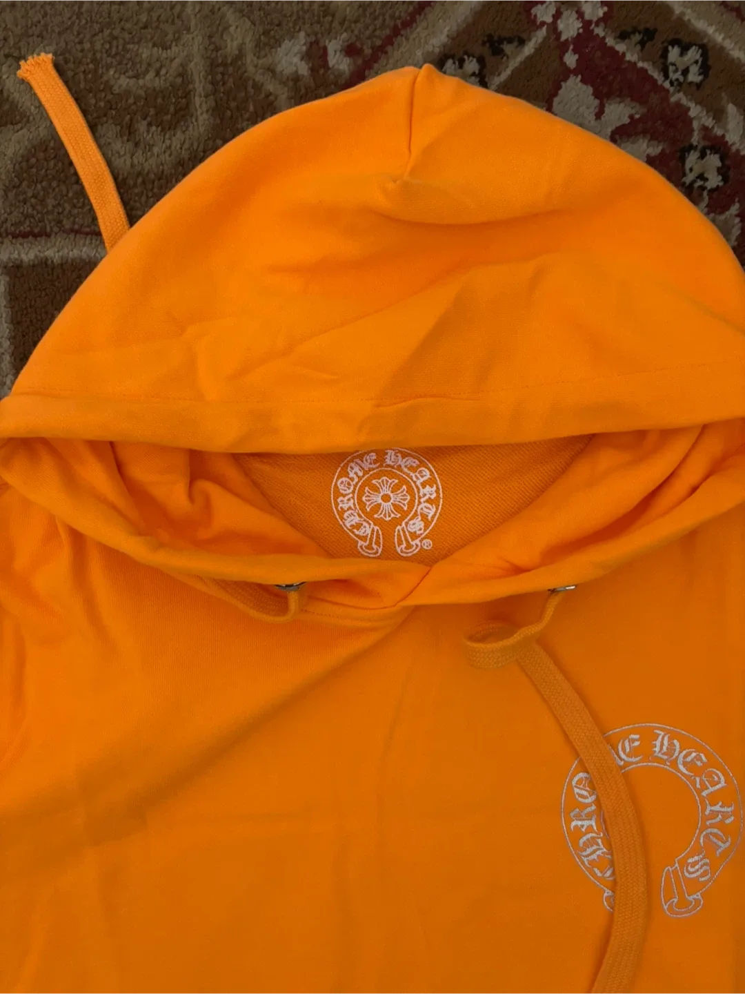 Chrome Hearts Orange Hoodie & Sweatpants Set image indicator(3)