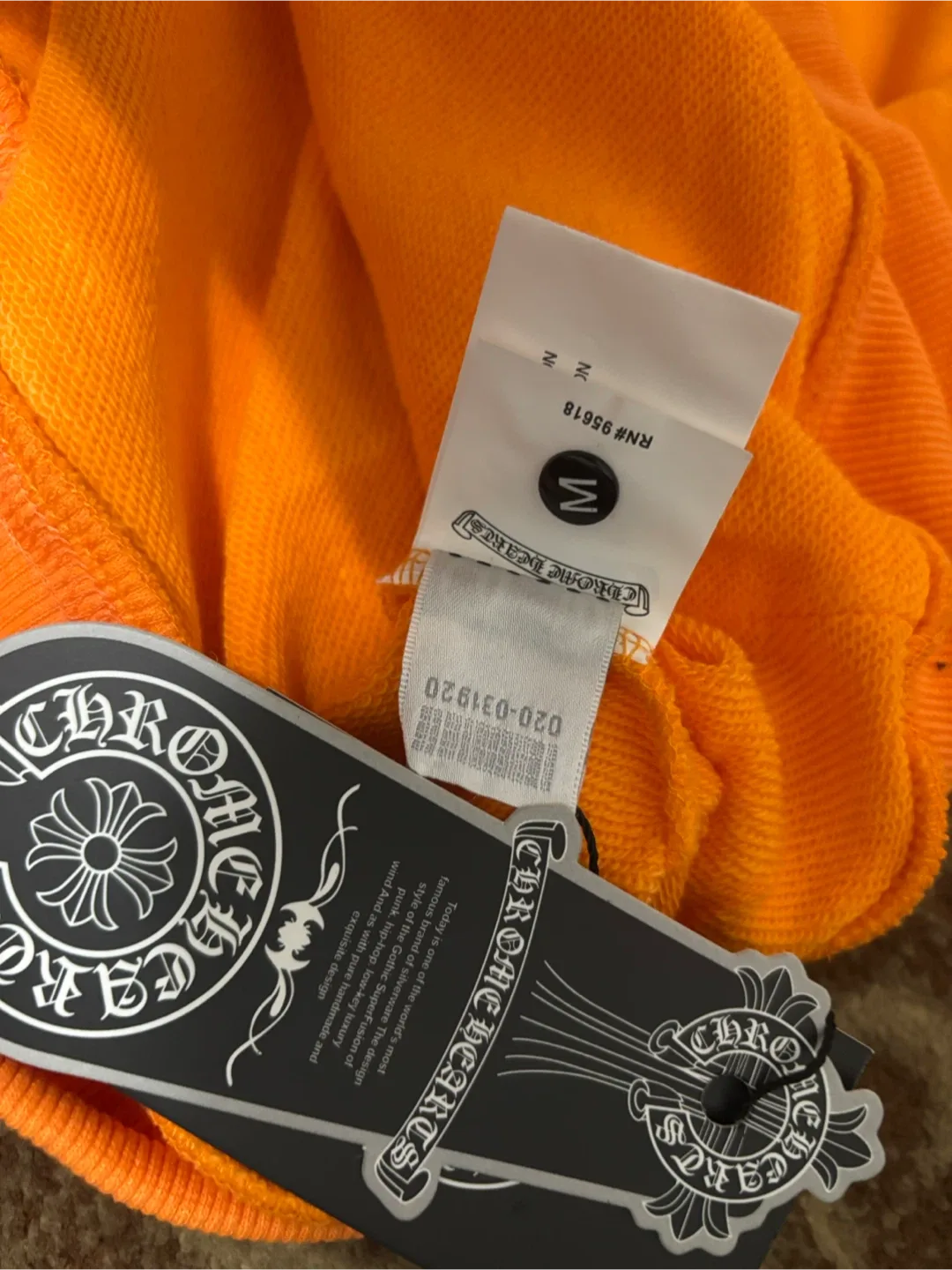 Chrome Hearts Orange Hoodie & Sweatpants Set image indicator(5)