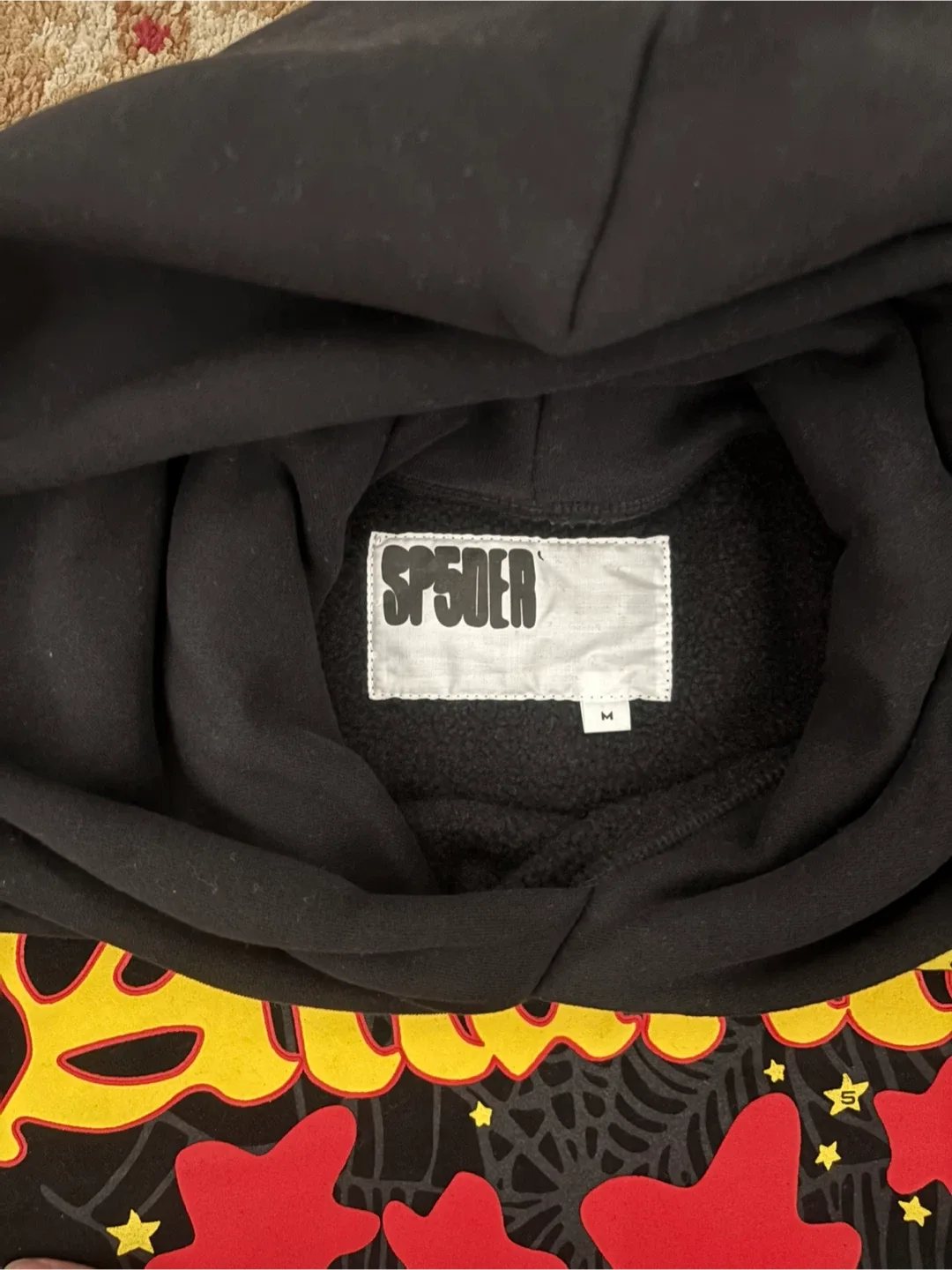 Sp5der Atlanta Black Hoodie image indicator(5)