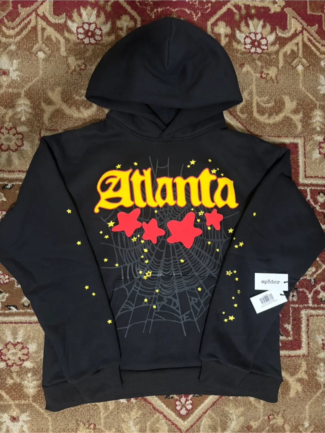 Sp5der Atlanta Black Hoodie image indicator(2)