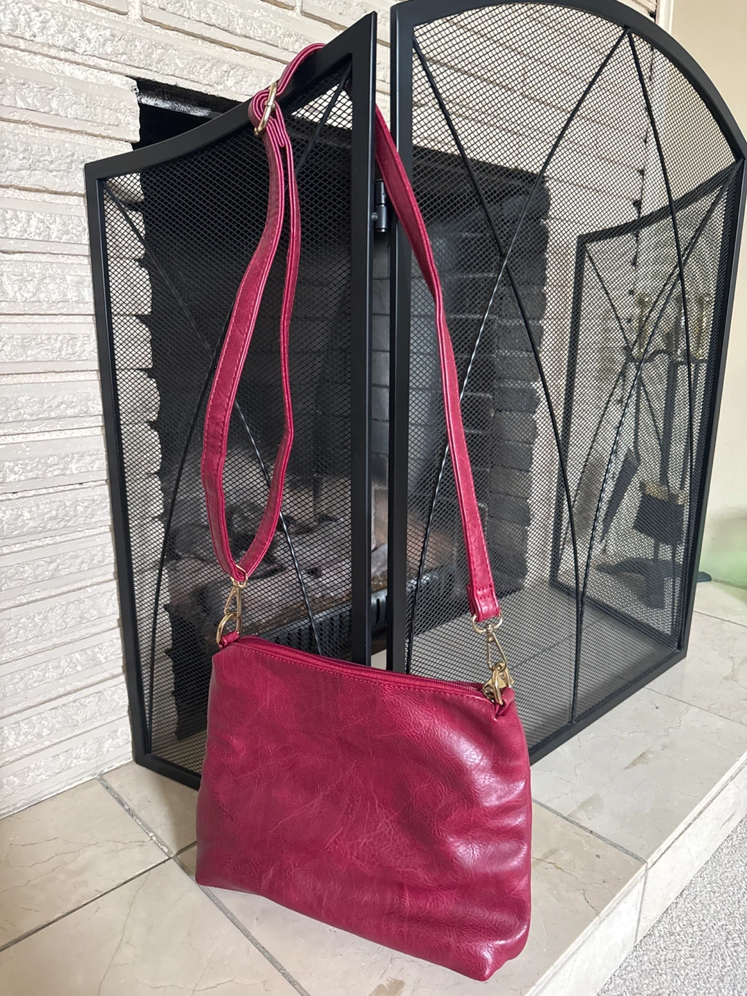 Burgundy Crossbody Bag