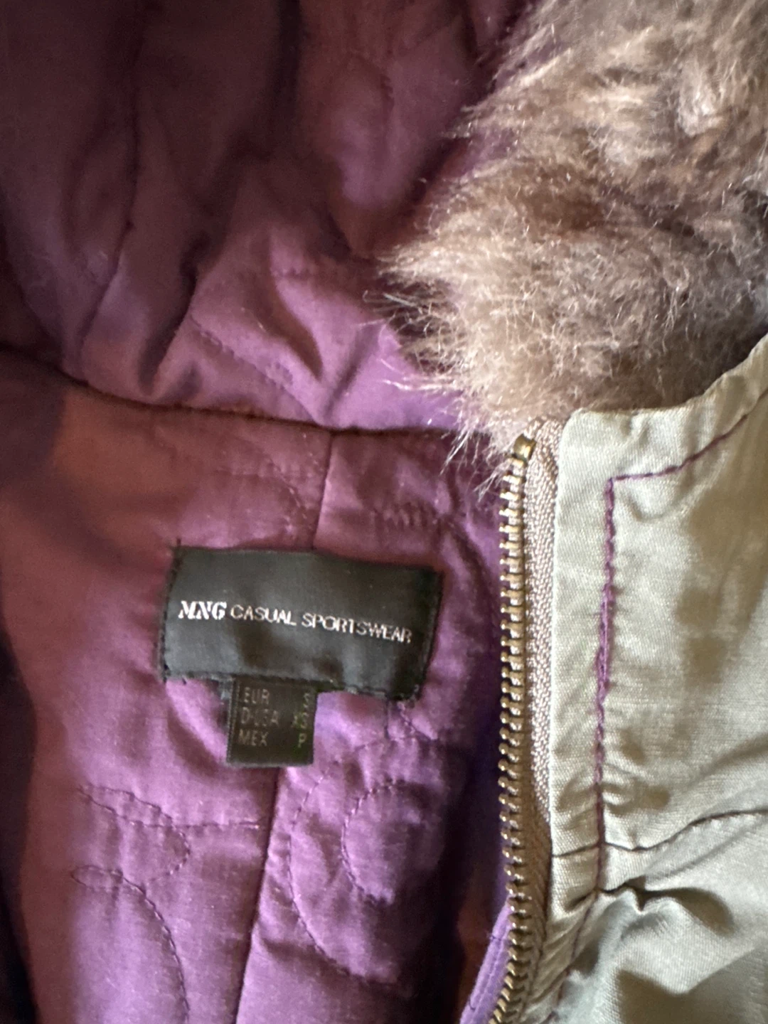 MNG Casual Sportswear Olive Green Winter Coat XS - photo 2