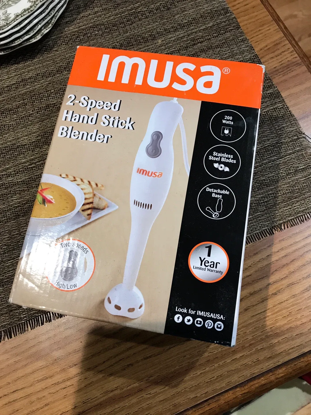 IMUSA 2-Speed Hand Stick Blender - New in Box!