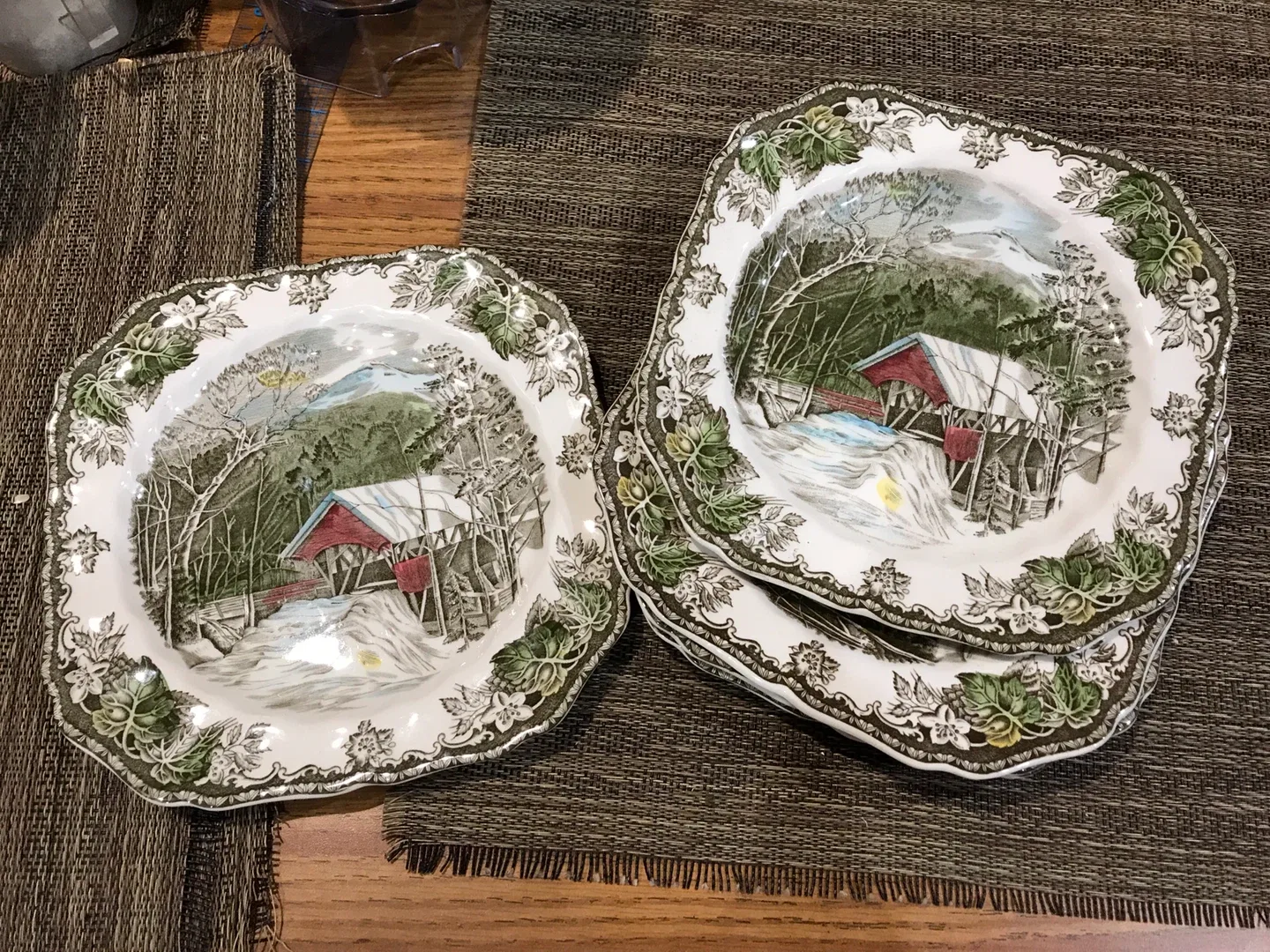 5 Johnson Bros The Friendly Village Plates
