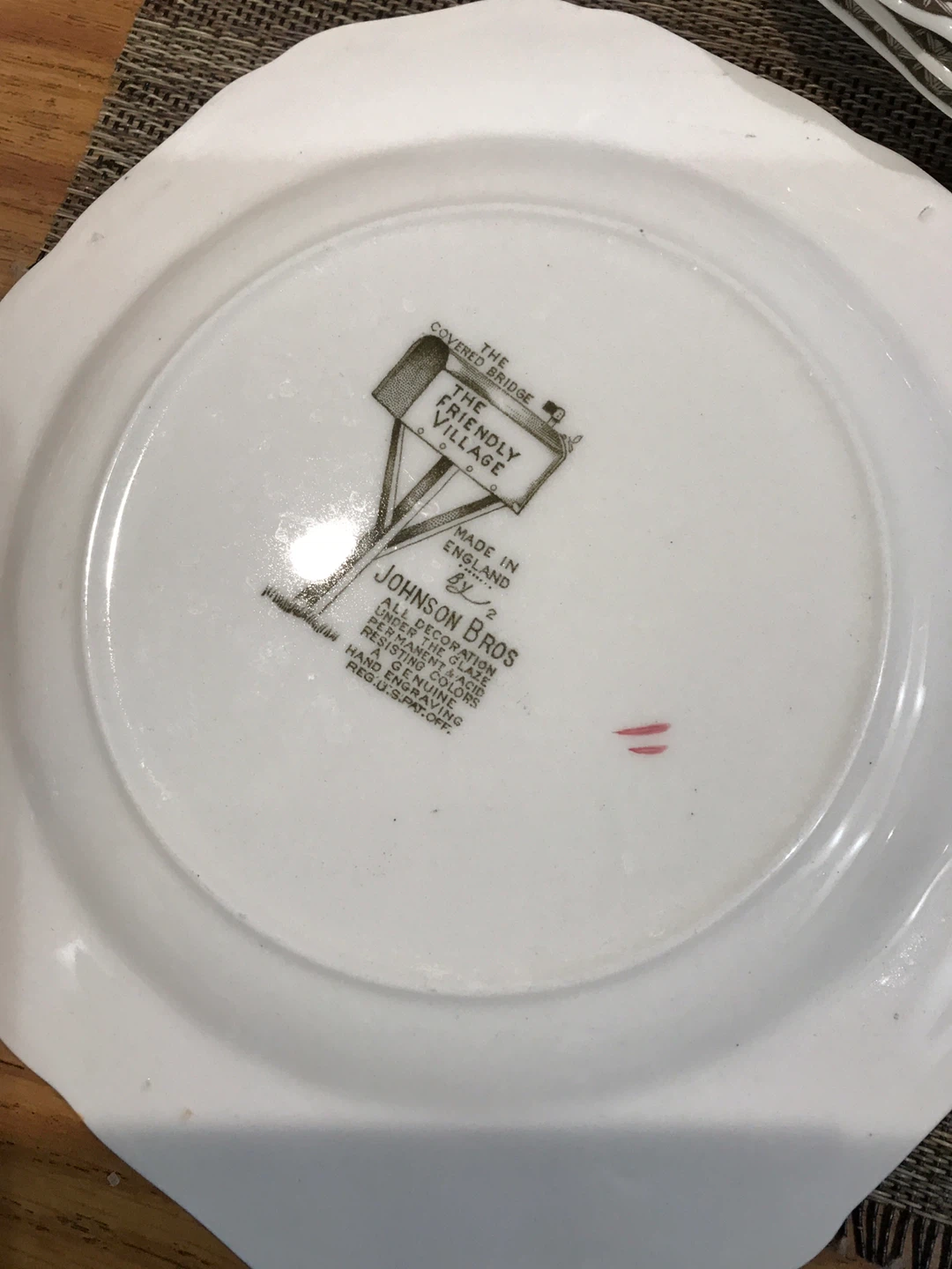 5 Johnson Bros The Friendly Village Plates - photo 3