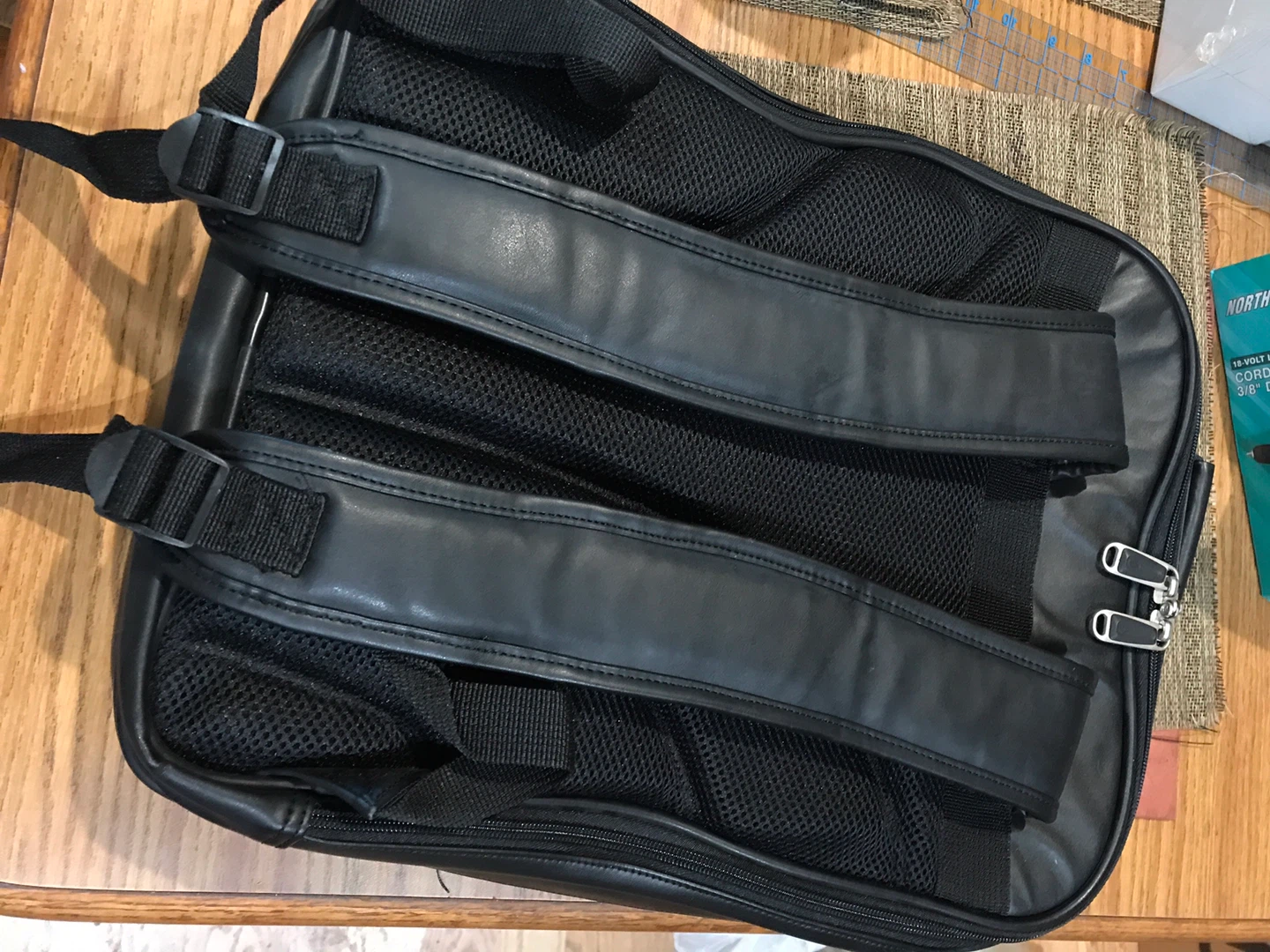 Samsonite Black Leather Backpack - photo 2