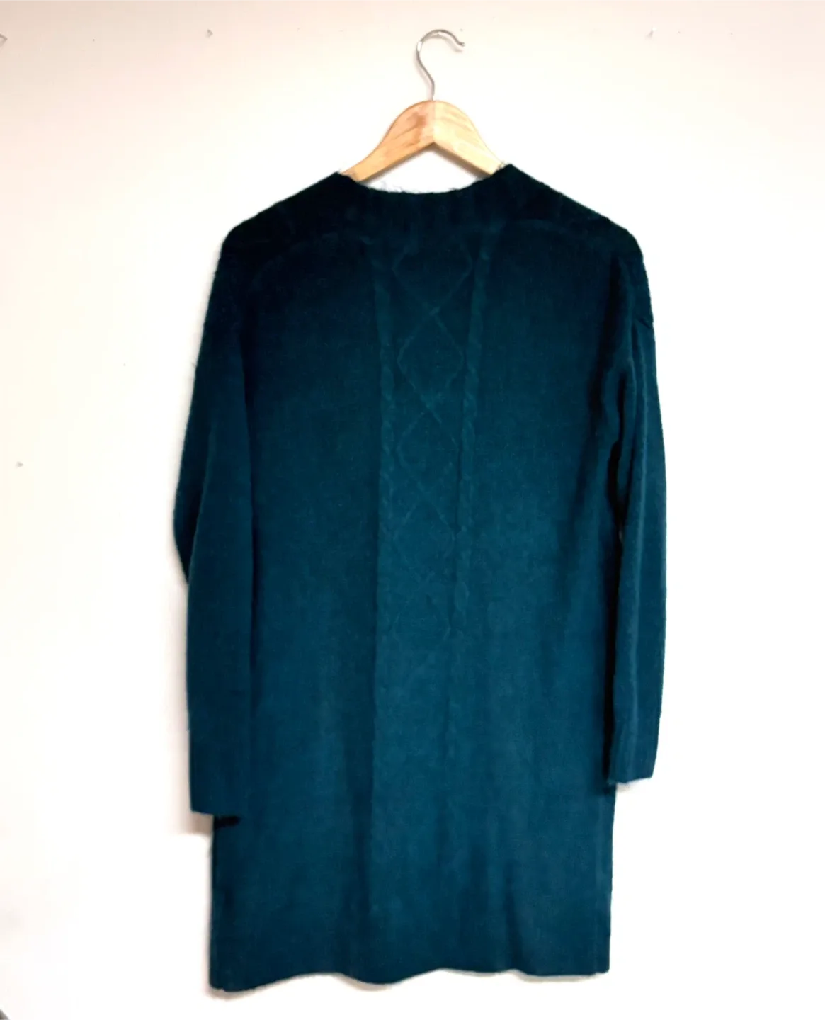 Teal blue knit Cardigan! image indicator(3)