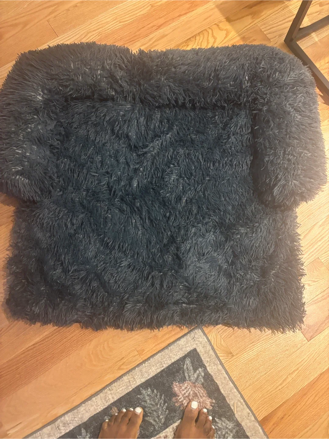 Fluffy Pet Bed - Blue image indicator(2)