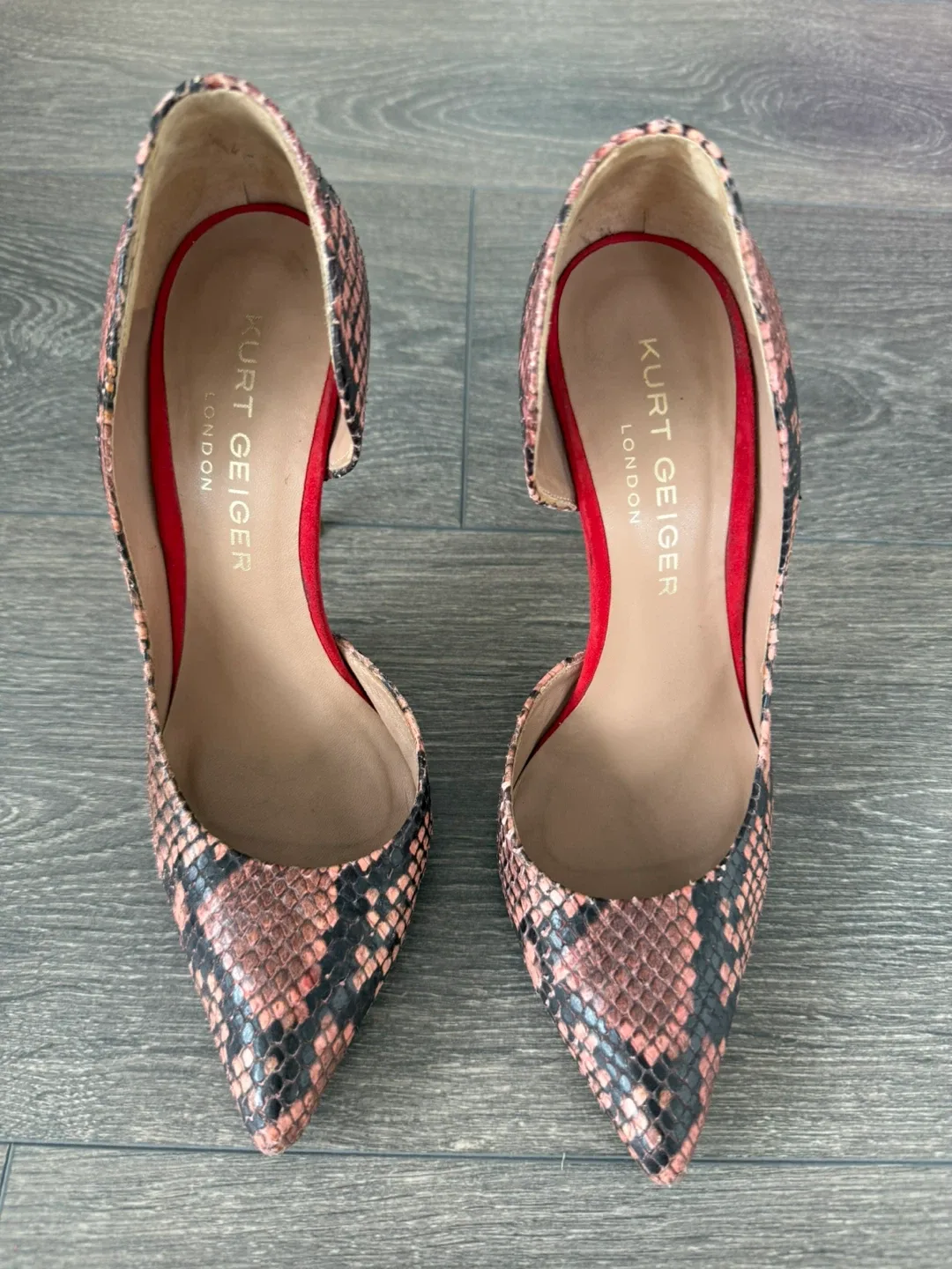 Kurt Geiger London Snakeskin Heels size 36 image indicator(2)