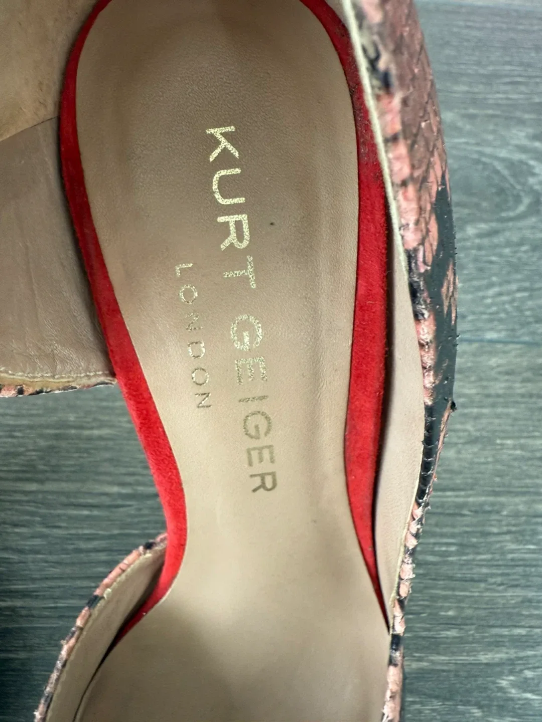 Kurt Geiger London Snakeskin Heels size 36 image indicator(3)