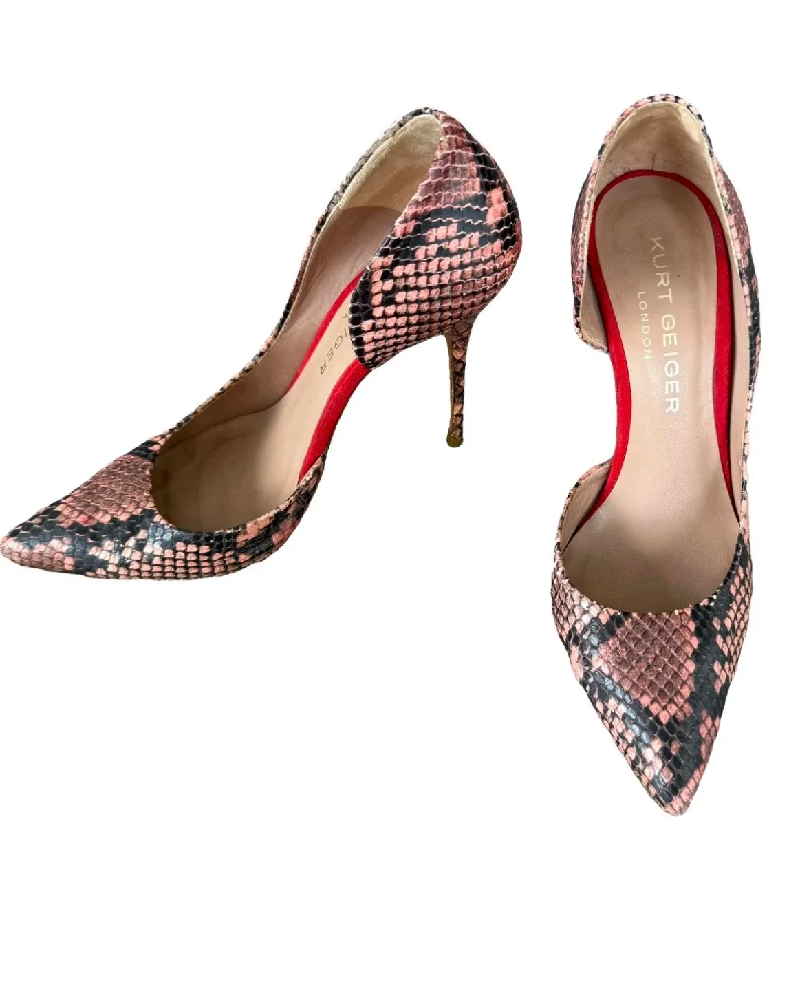 Kurt Geiger London Snakeskin Heels size 36 thumbnail