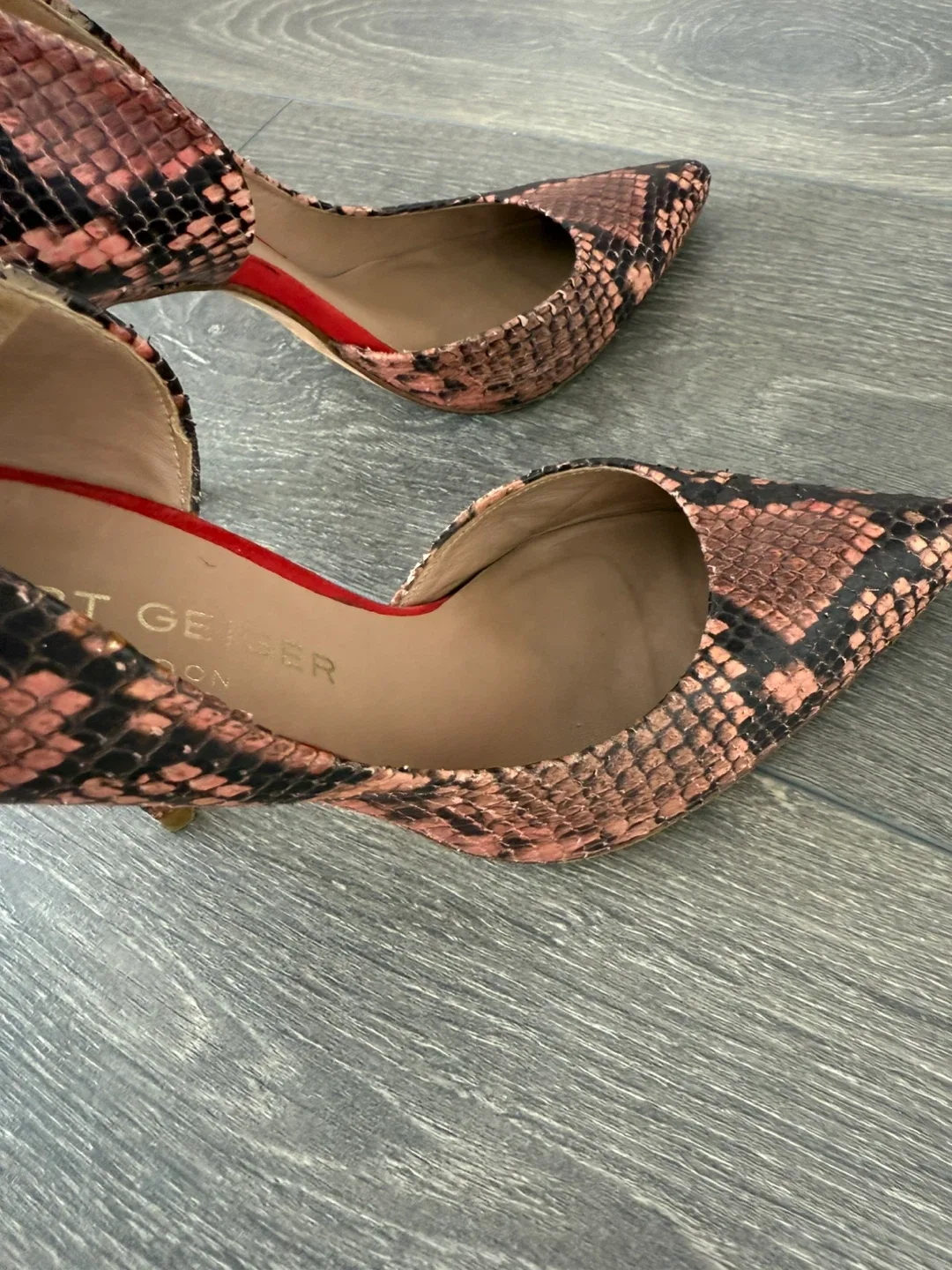 Kurt Geiger London Snakeskin Heels size 36 image indicator(6)