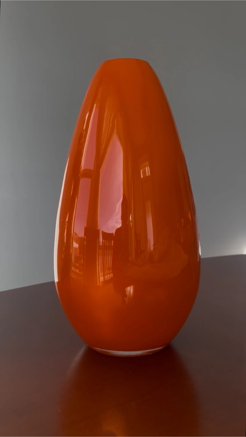 Orange Glass Vase - photo 3