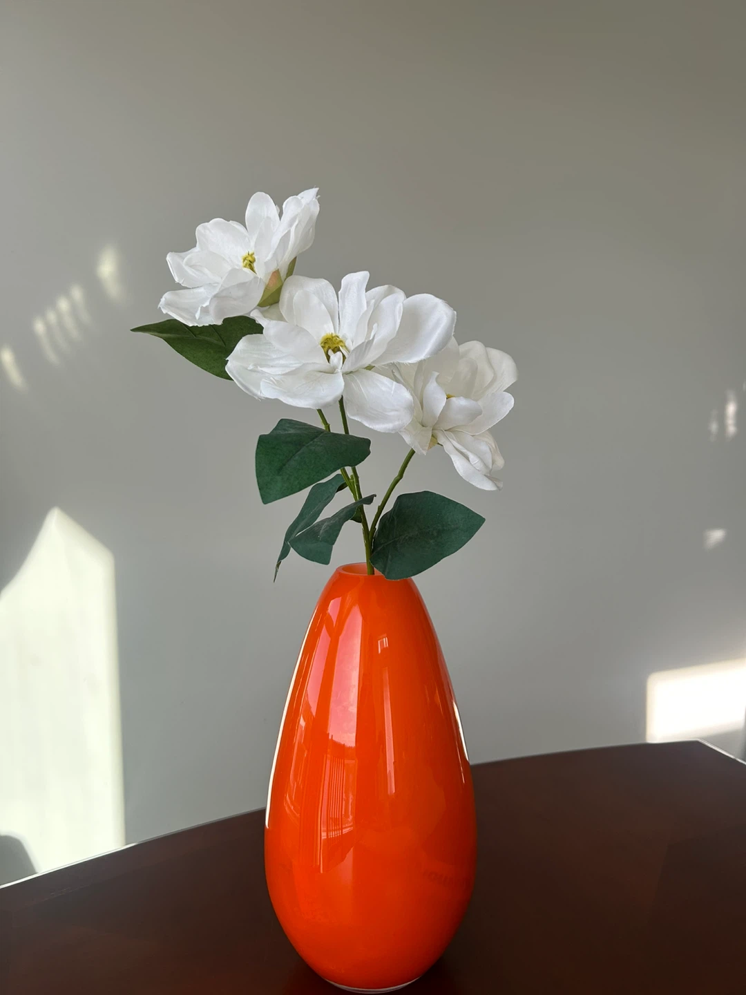 Orange Glass Vase
