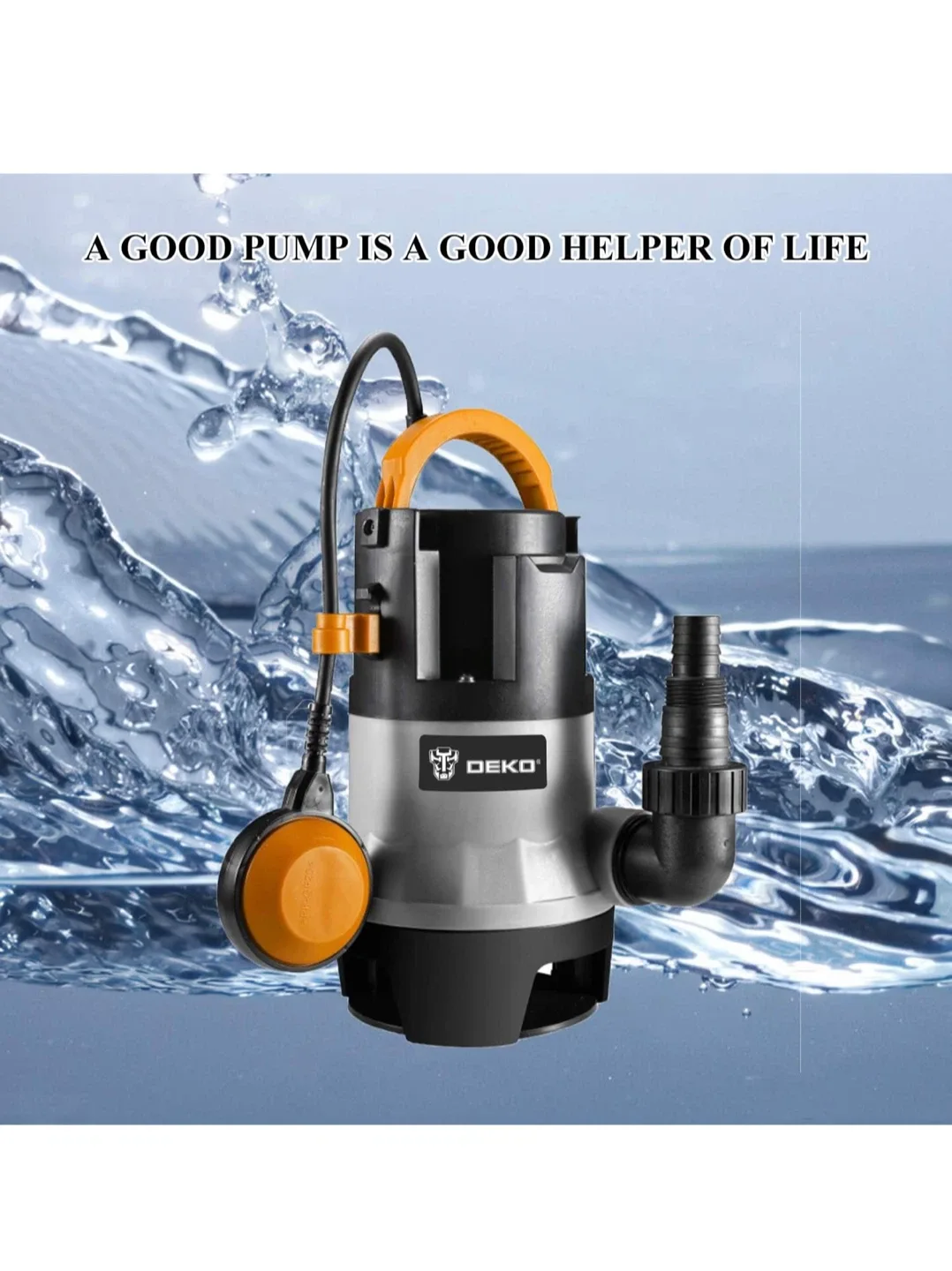 DEKO 1/2HP 400W Sump Pump - Like New! image indicator(8)