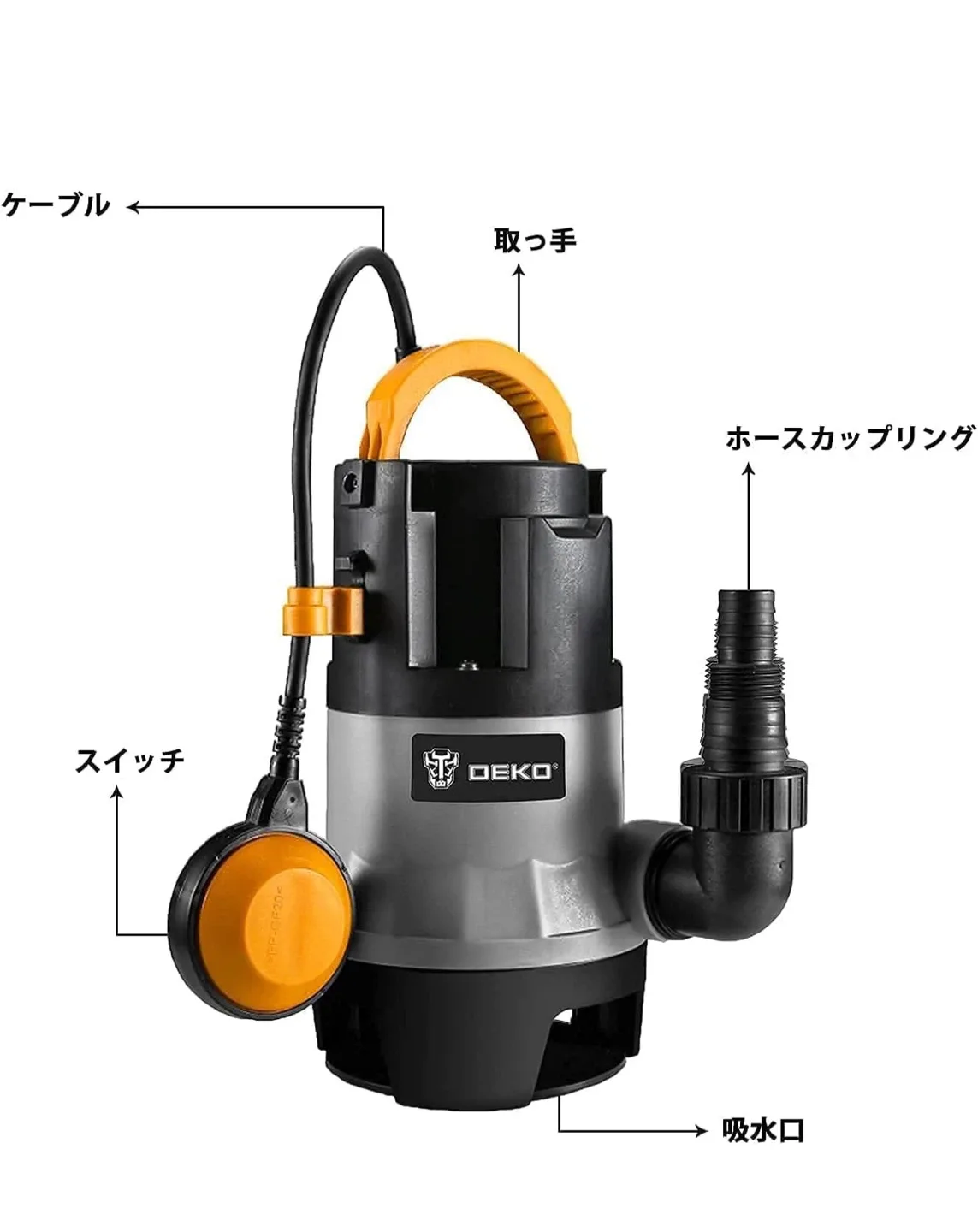 DEKO 1/2HP 400W Sump Pump - Like New! image indicator(3)