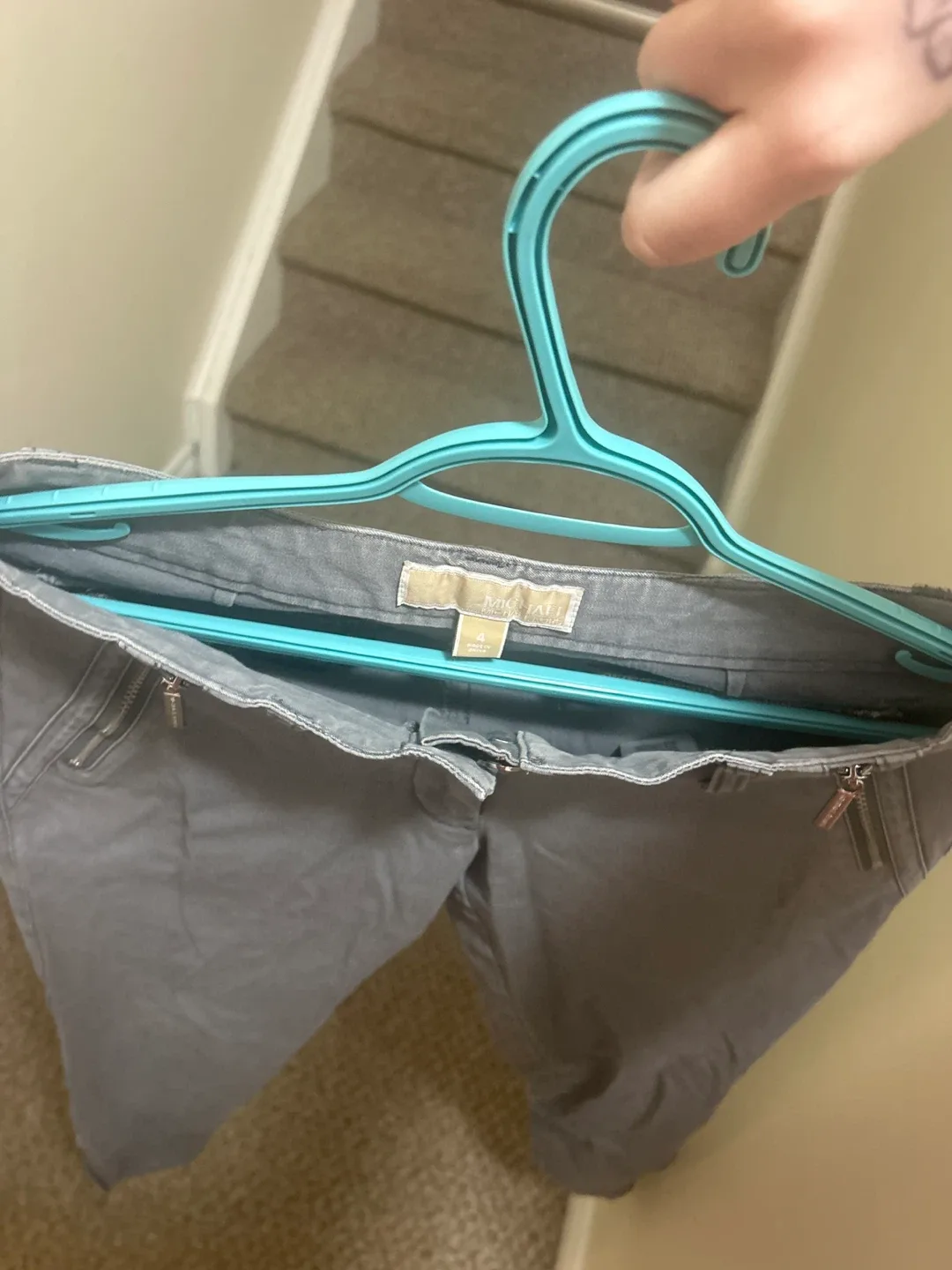 Michael Kors Grey Pants - Size 4 image indicator(3)