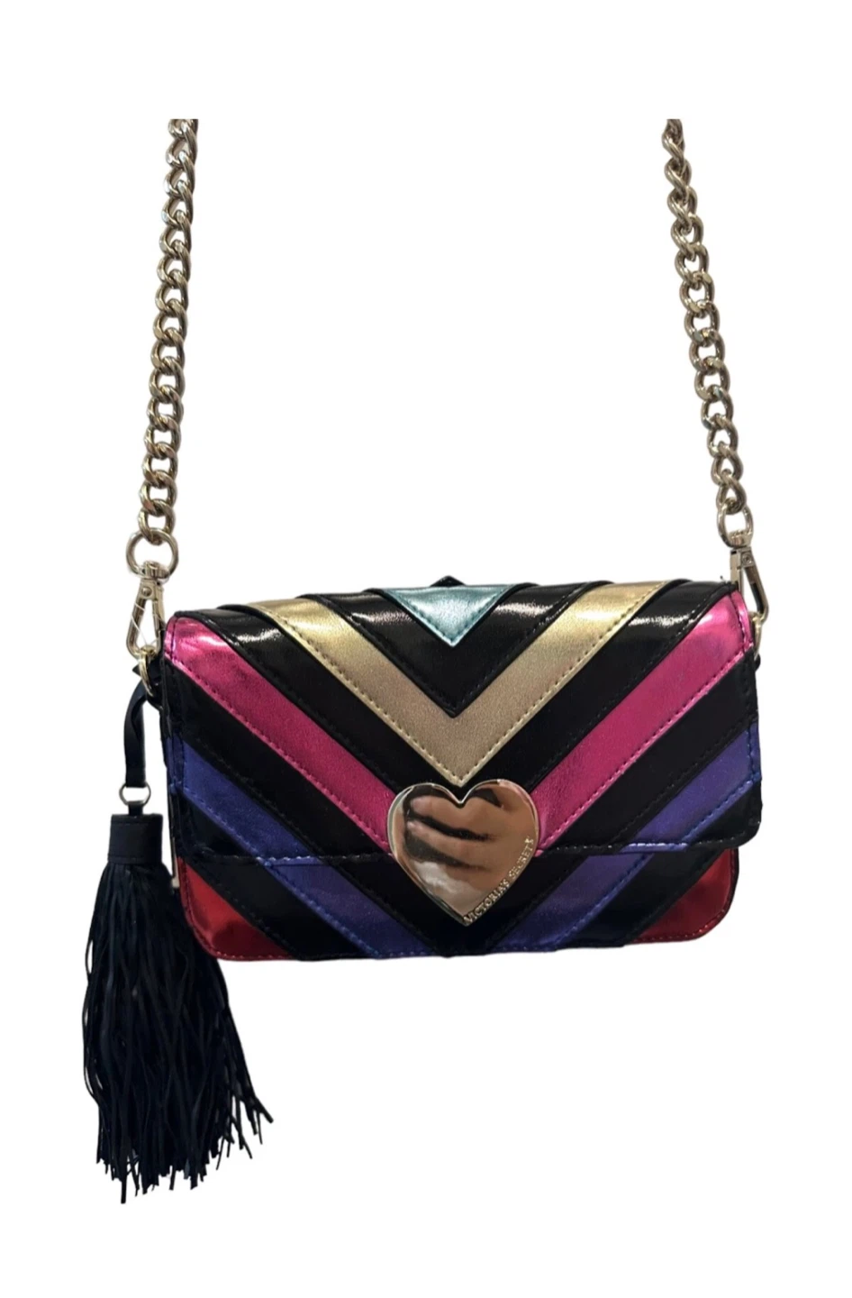 Victoria Secret multicolor heart Crossbody