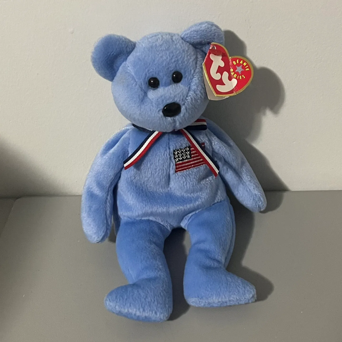 Ty Beanie Baby America Bear 2001 NWT