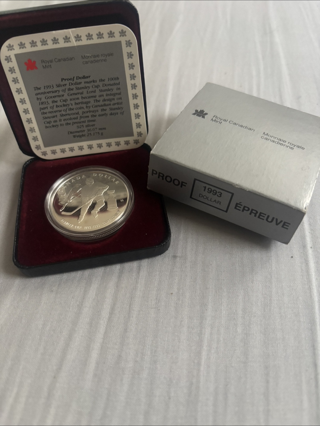 1993 Stanley Cup Silver Dollar Proof - photo 2