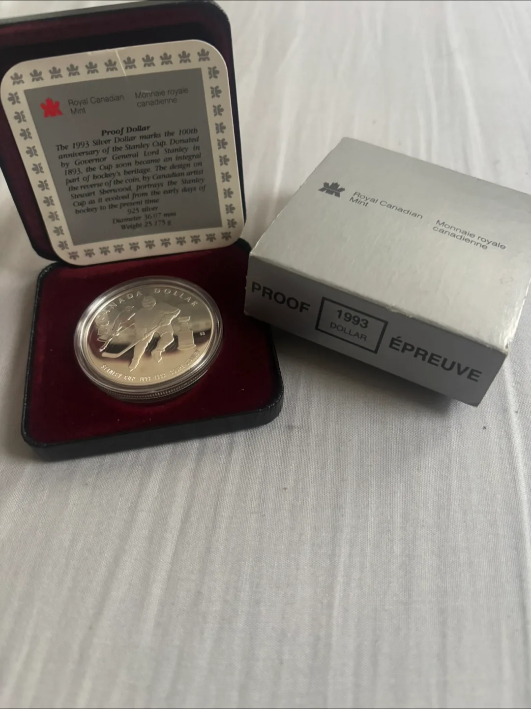 1993 Stanley Cup Silver Dollar Proof image indicator(2)