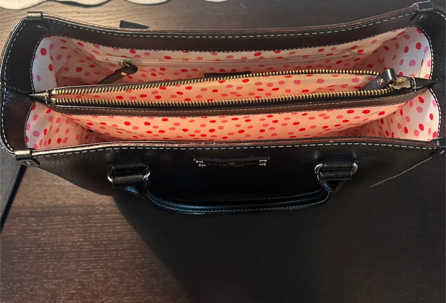 Kate Spade Black Leather Handbag image indicator(4)