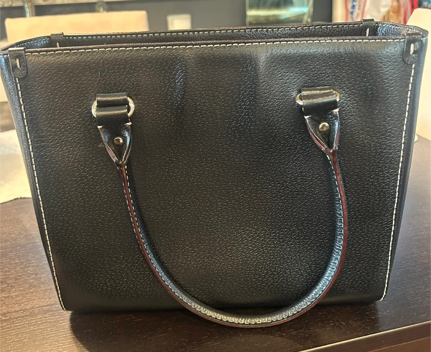 Kate Spade Black Leather Handbag image indicator(2)