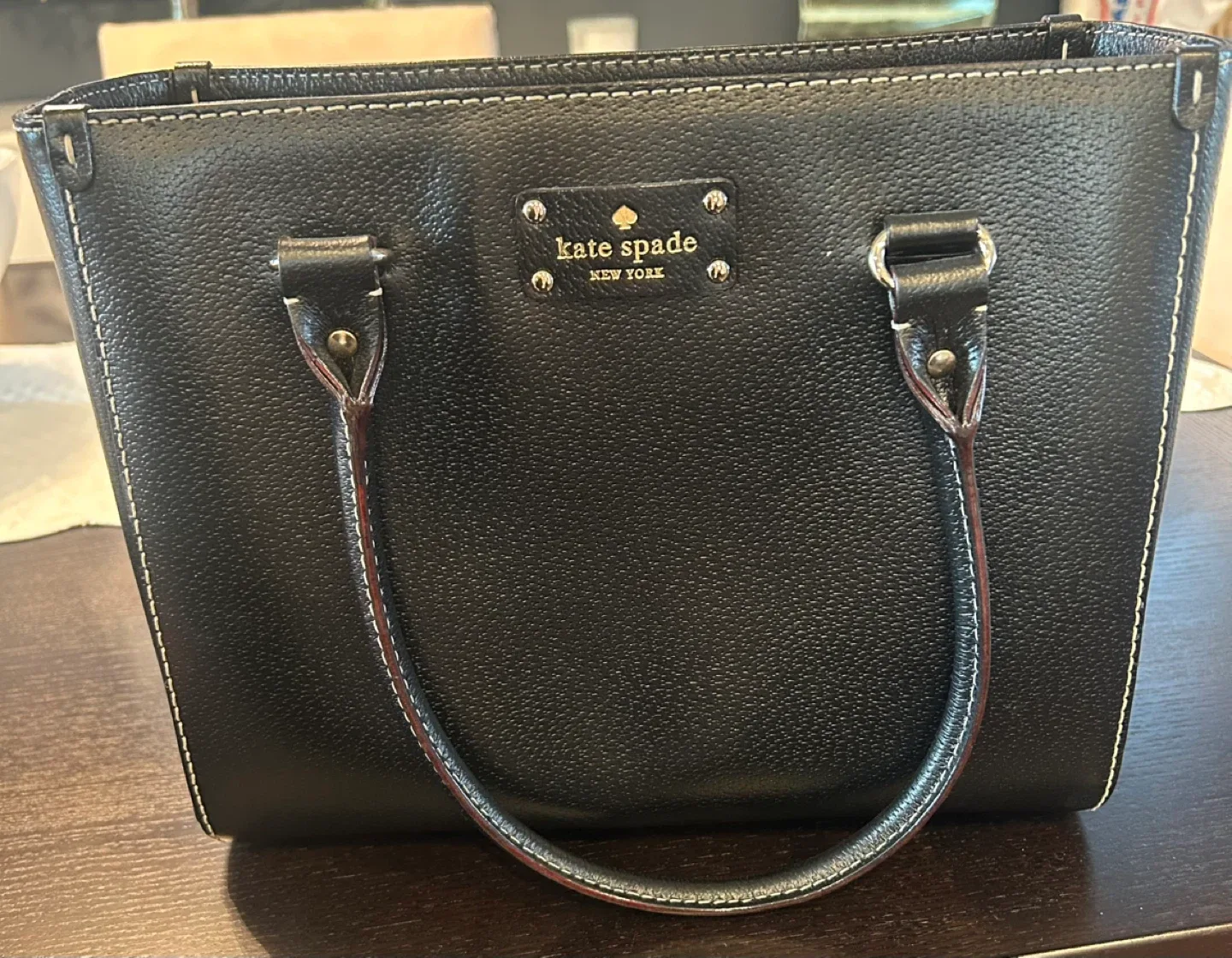 Kate Spade Black Leather Handbag thumbnail